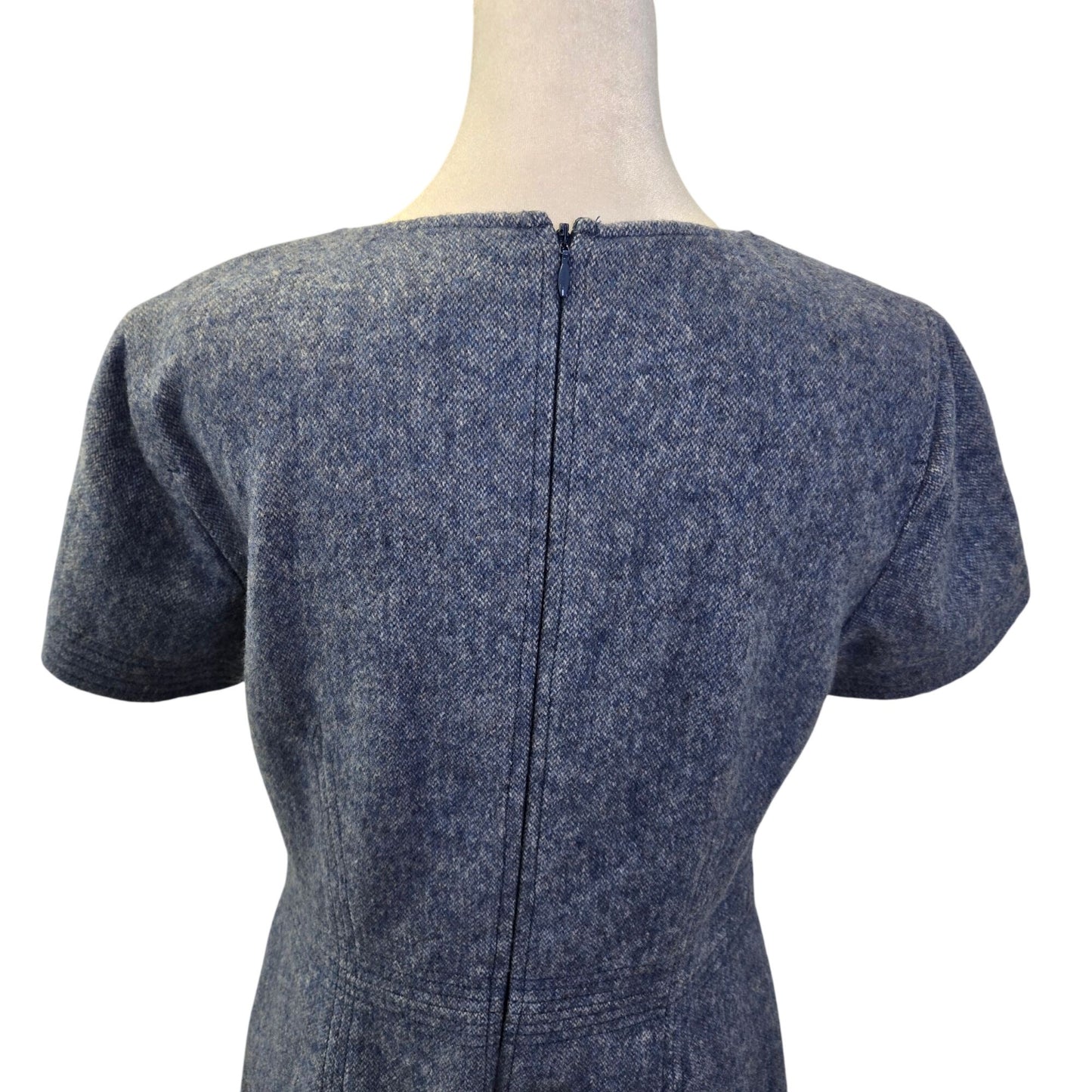 Banana Republic Wool Blend Baby Blue Shift Dress Size 6