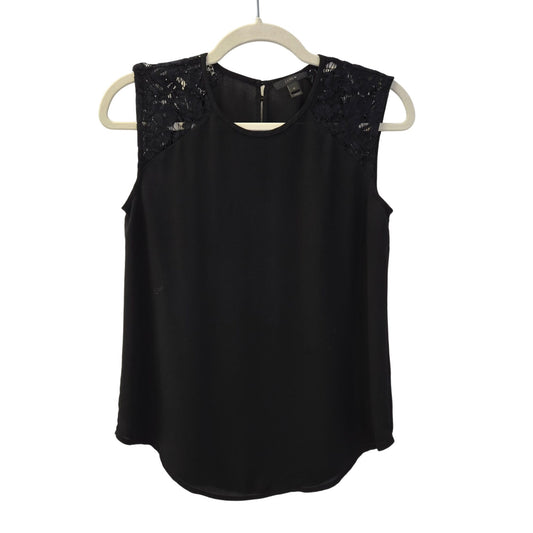 J. Crew Lace Shoulder Sleeveless Blouse Size 0