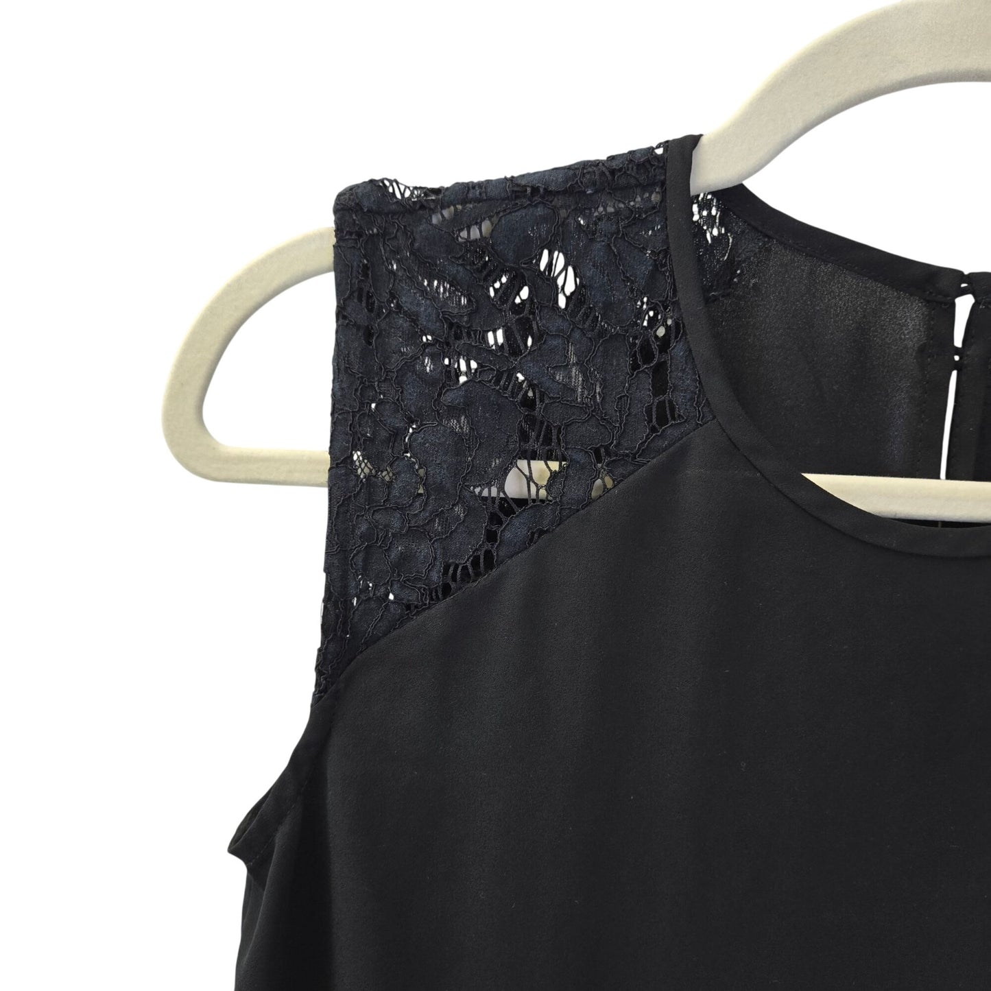 J. Crew Lace Shoulder Sleeveless Blouse Size 0