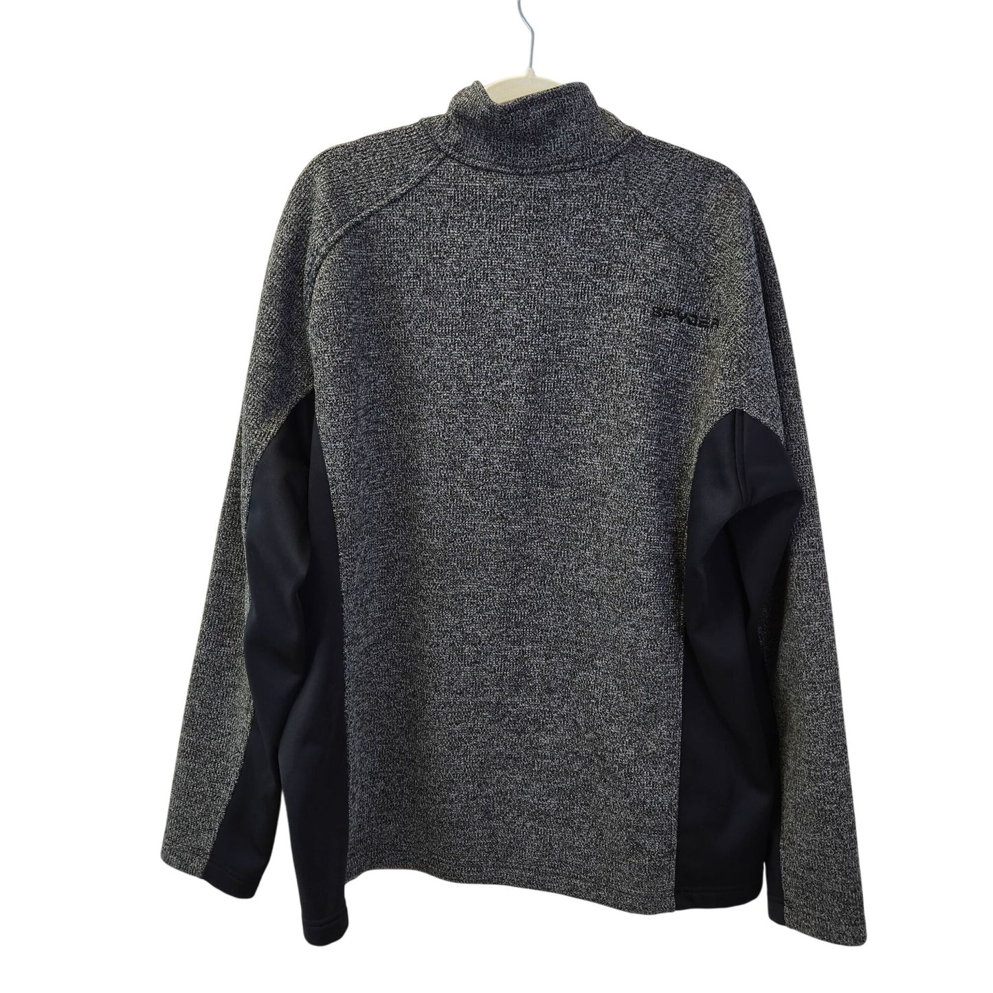 Spyder Gait Half Zip Mixed Media Fleece Lined Sweater Jacket Size XXL