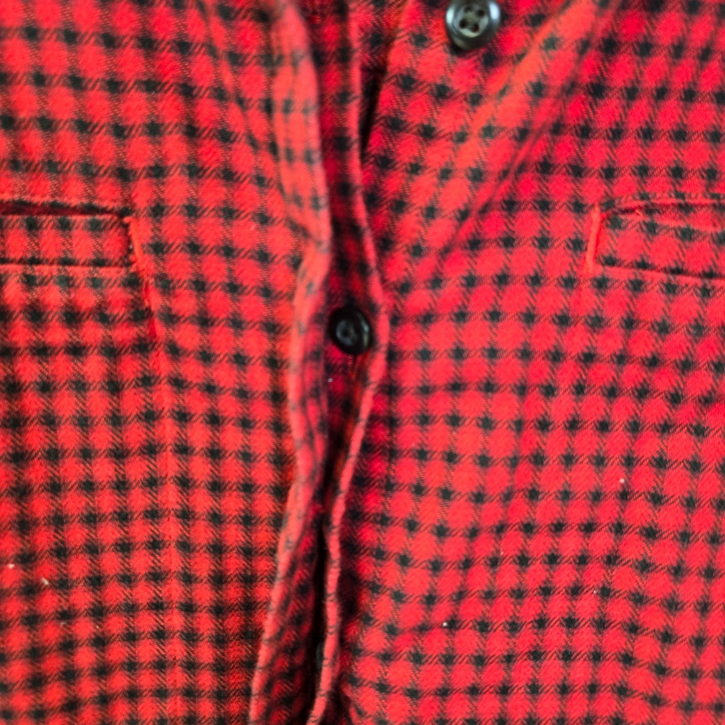 L.L. Bean Buffalo Plaid Flannel Button Down Shirt Size Medium