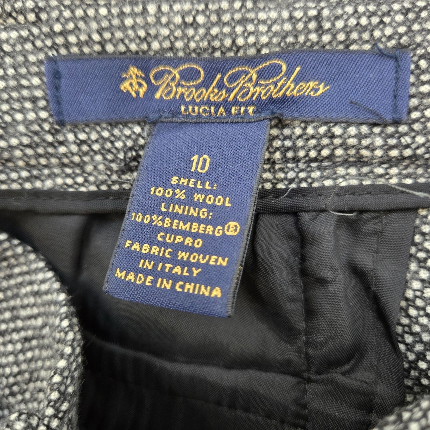 Brooks Brothers Lucia Fit 100% Wool Trouser Pants Size 8/10