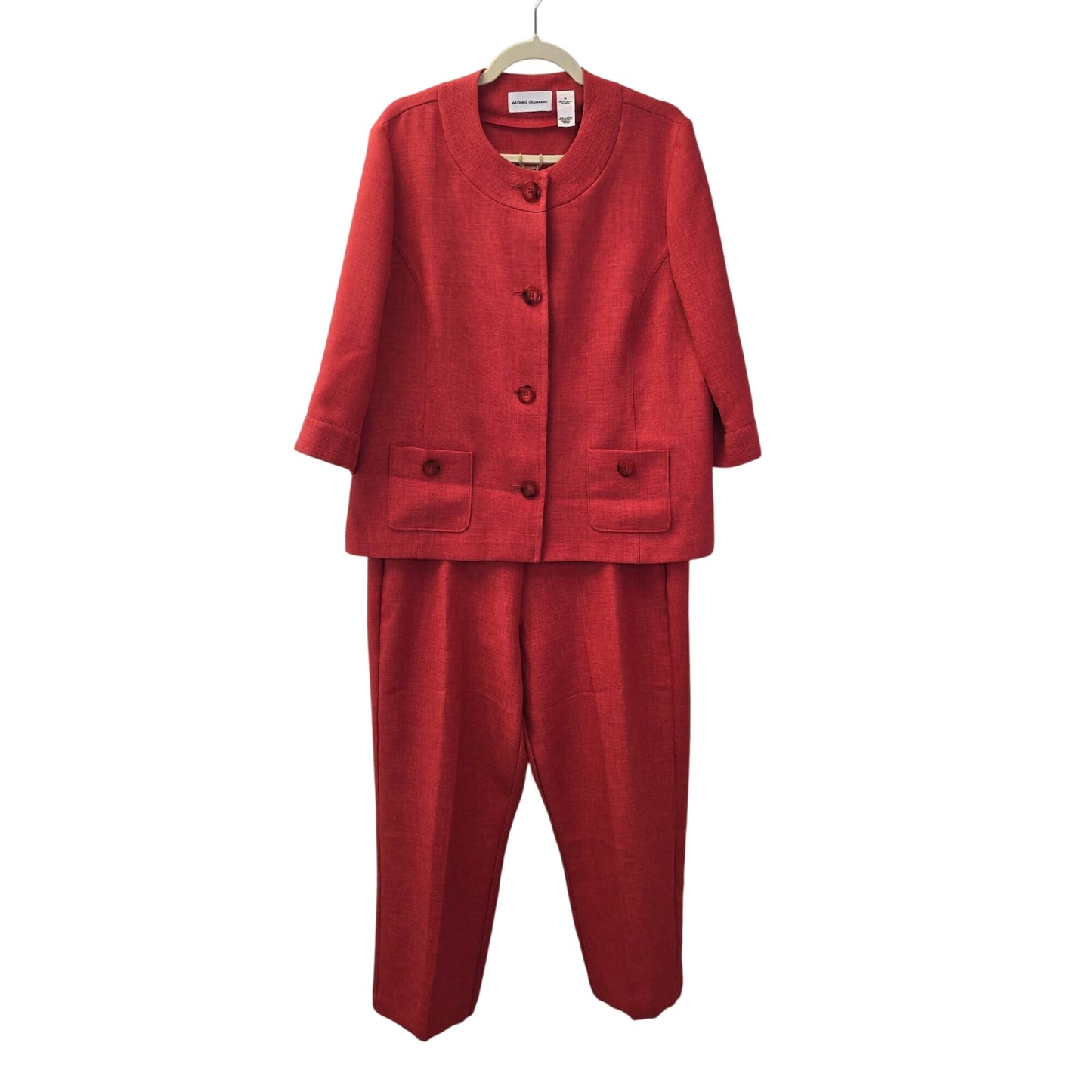 Alfred Dunner Vintage Two Piece Pant Suit Size 14