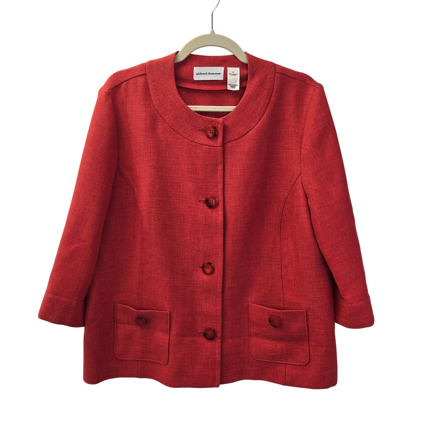 Alfred Dunner Vintage Two Piece Pant Suit Size 14