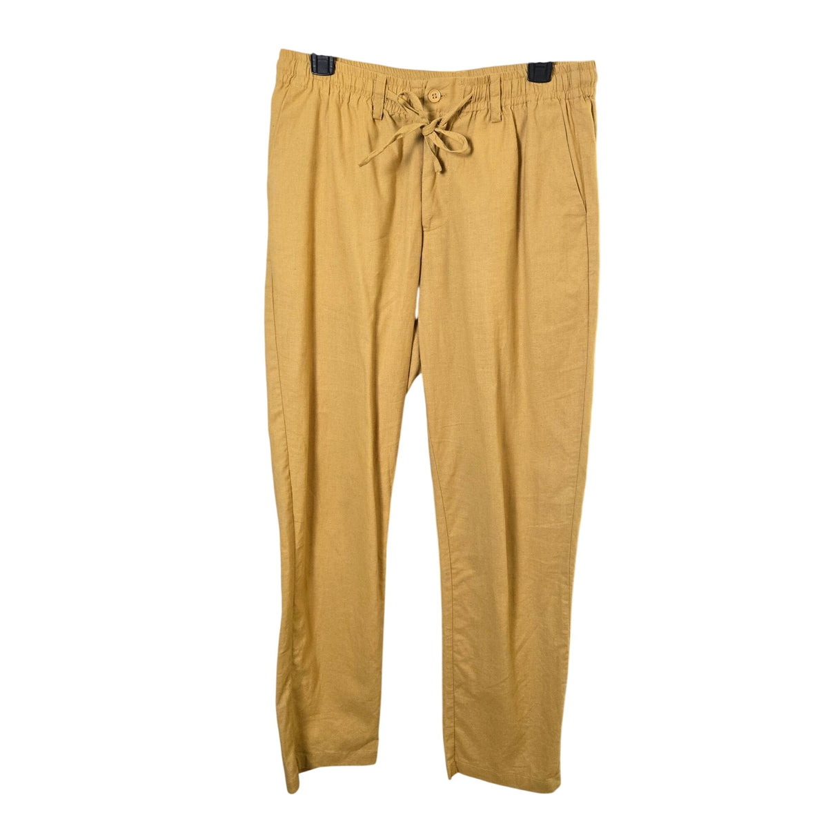 Hatand Beyond Linen Blend Straight Leg Ankle Pants Size Medium