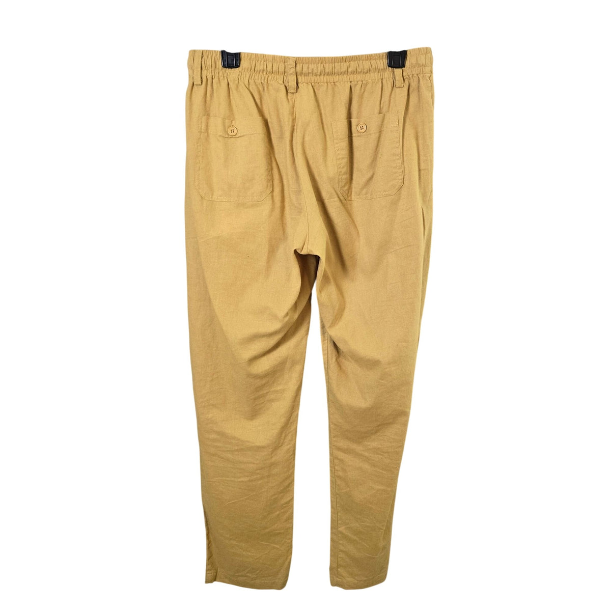 Hatand Beyond Linen Blend Straight Leg Ankle Pants Size Medium