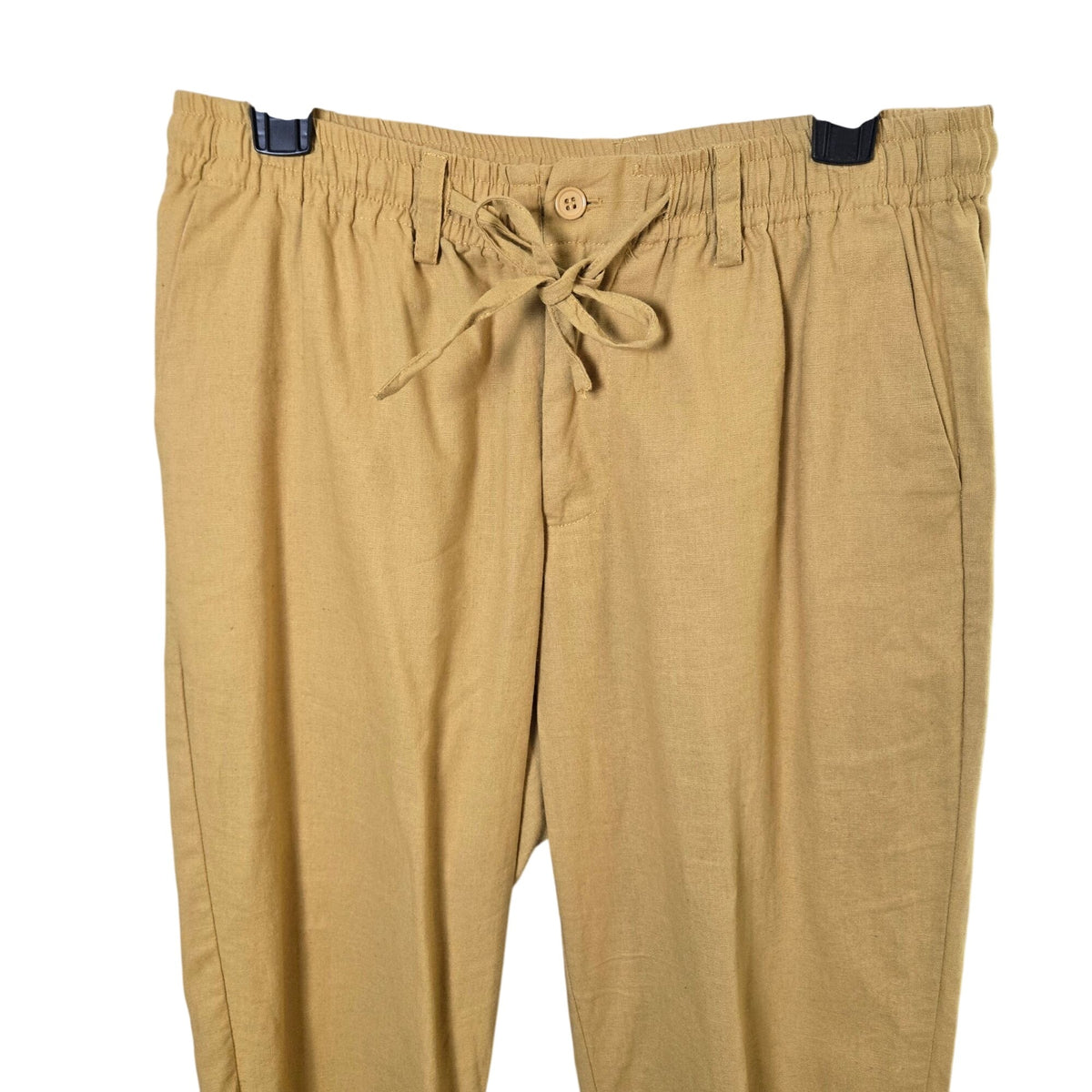 Hatand Beyond Linen Blend Straight Leg Ankle Pants Size Medium