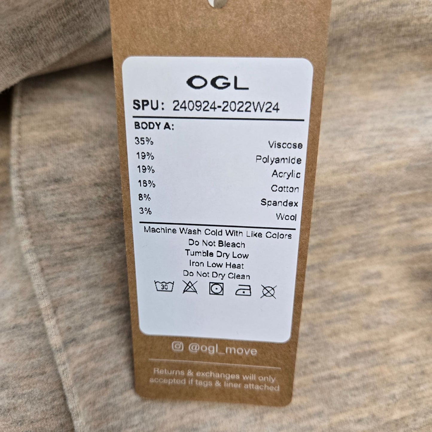 NWT OGL FuzzLuxe Wool Blend Turtleneck Top Size XL