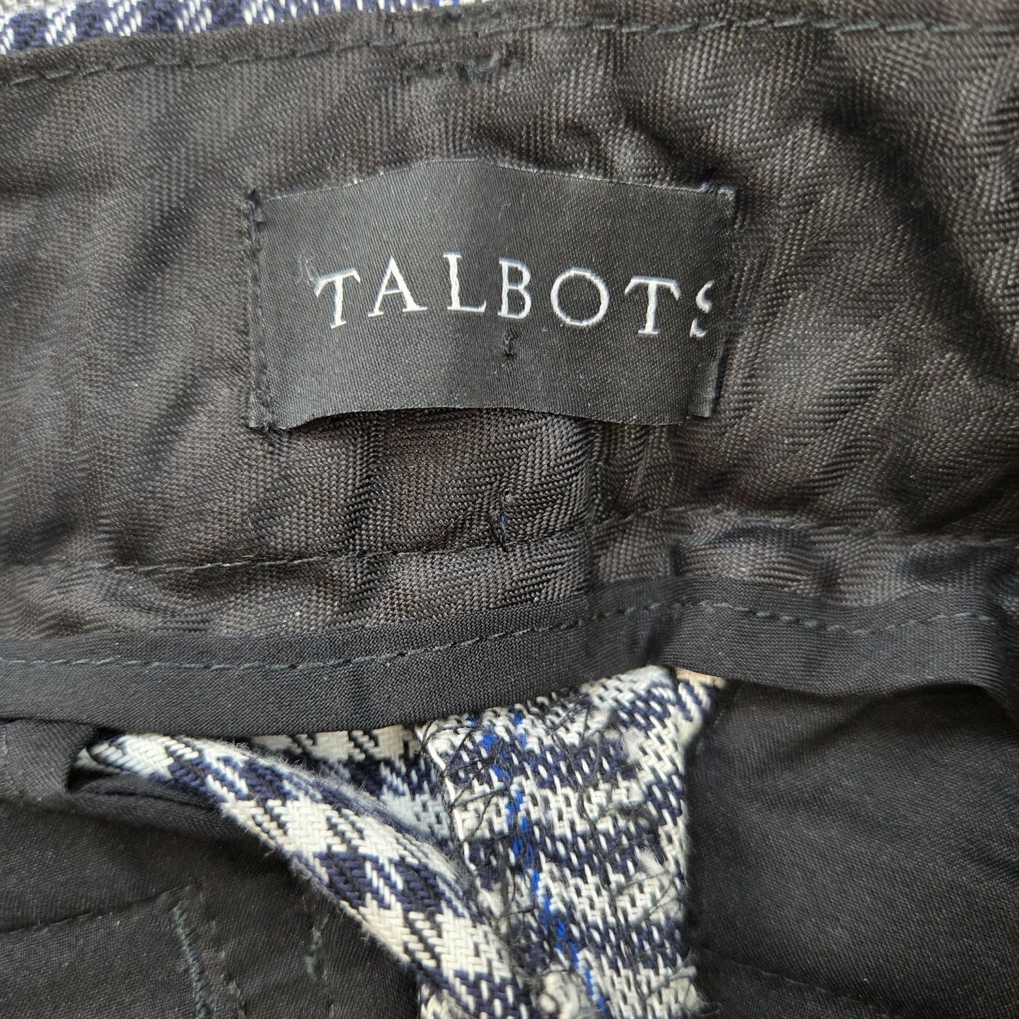 Talbots Plaid Hampshire Ankle Pants Size 8 Petite