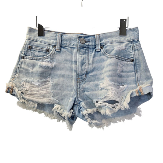 American Eagle Tomgirl Shortie Distressed Jean Shorts Size 2