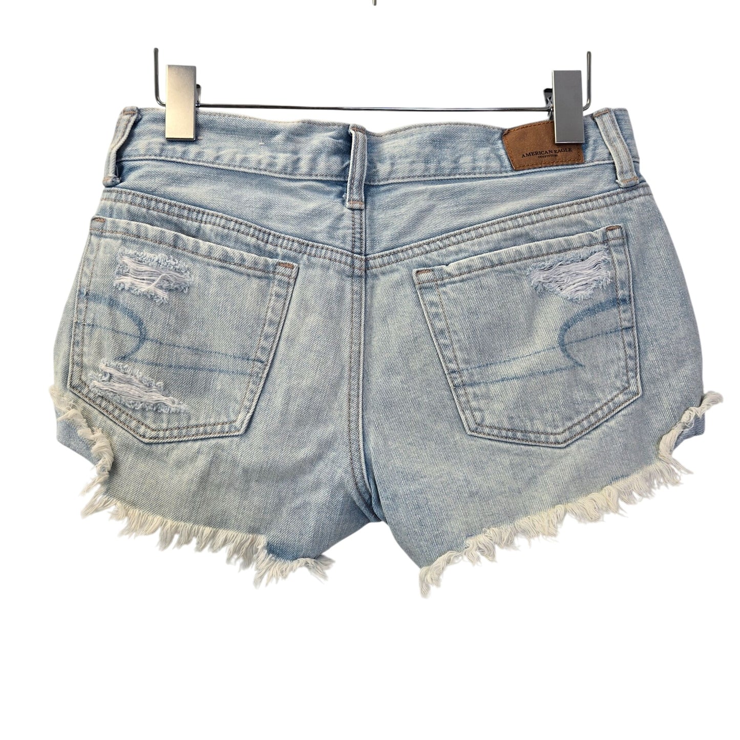 American Eagle Tomgirl Shortie Distressed Jean Shorts Size 2