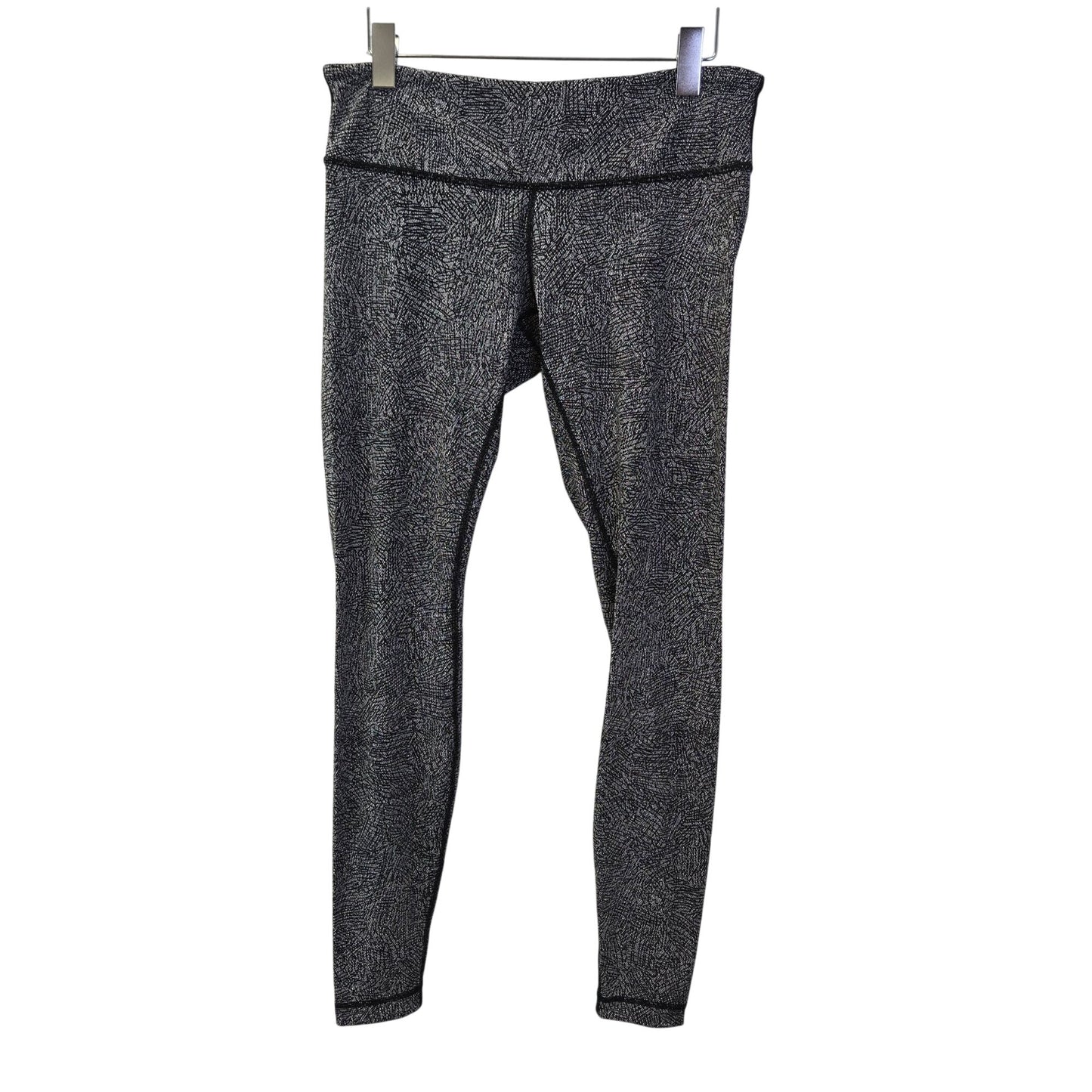 Lululemon Wunder Under in Special Edition Night View White/Black Leggings Size 10