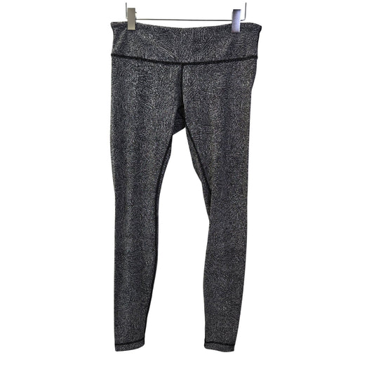 Lululemon Wunder Under in Special Edition Night View White/Black Leggings Size 10