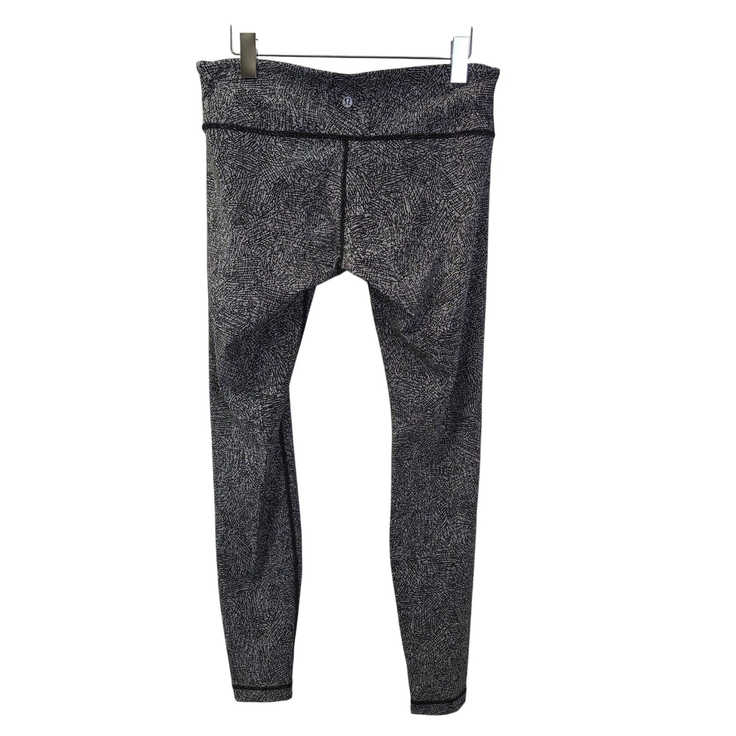 Lululemon Wunder Under in Special Edition Night View White/Black Leggings Size 10