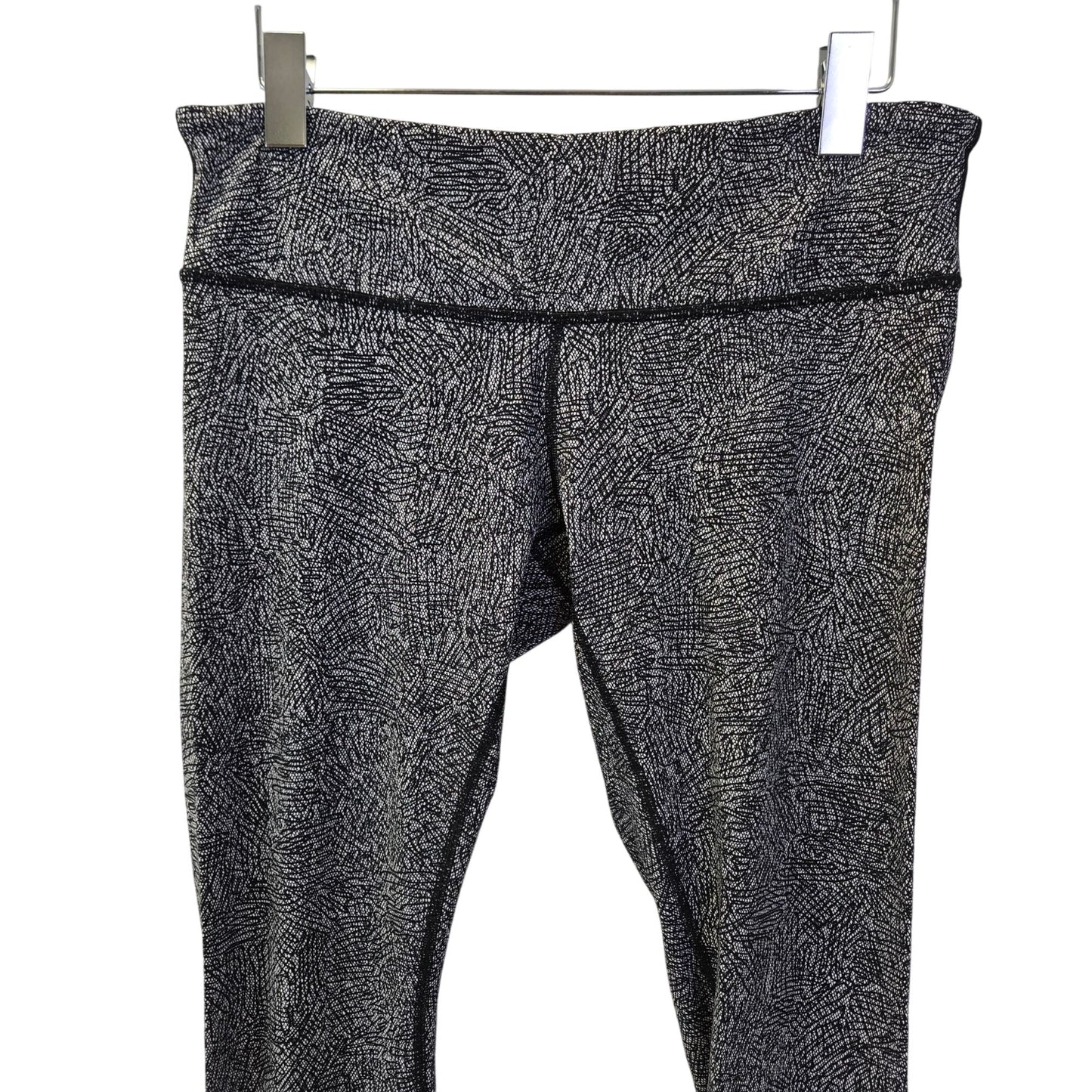 Lululemon Wunder Under in Special Edition Night View White/Black Leggings Size 10