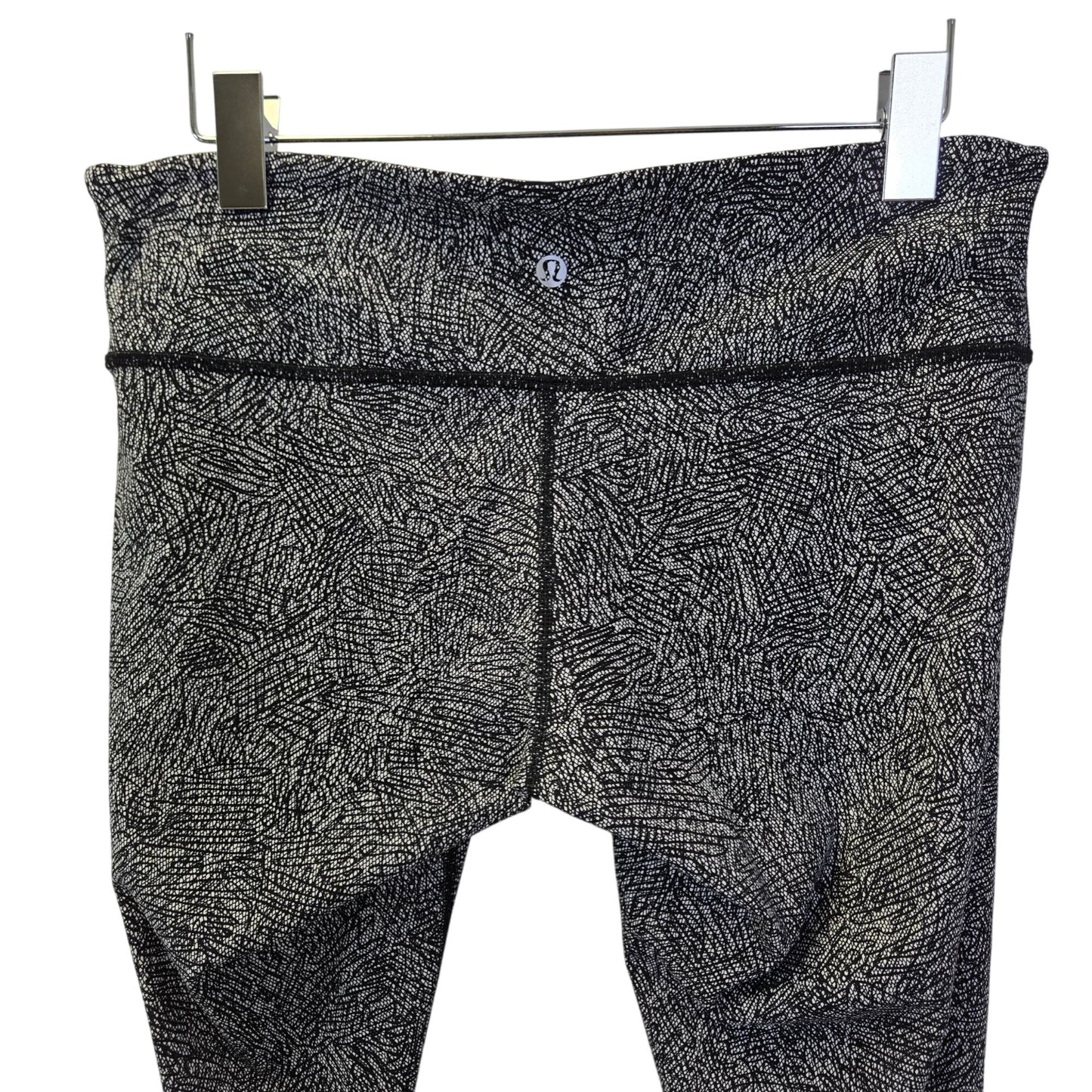 Lululemon Wunder Under in Special Edition Night View White/Black Leggings Size 10