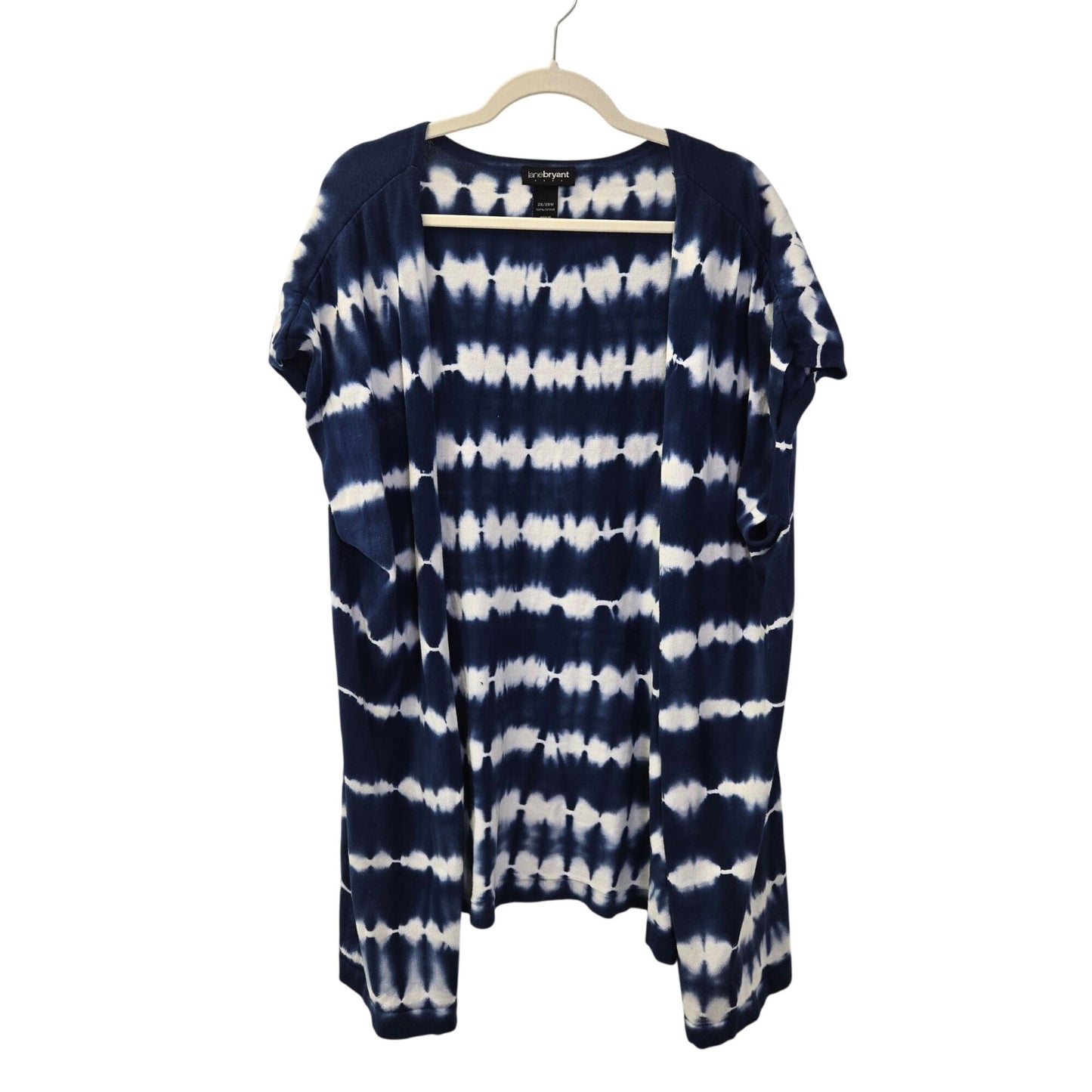 Lane Bryant Tie Dye Cap Sleeve Open Lightweight Sweater Size 26/28