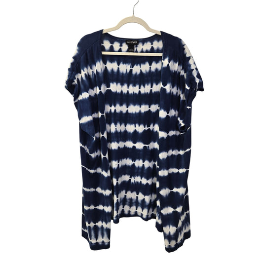 Lane Bryant Tie Dye Cap Sleeve Open Lightweight Sweater Size 26/28