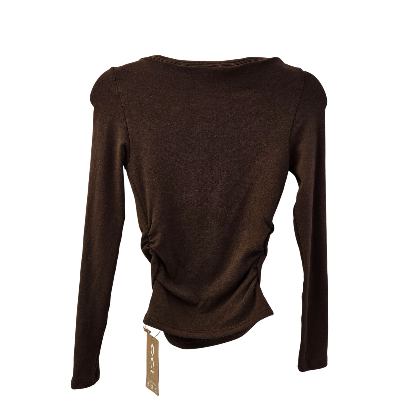 NWT OGL ProWarm Modern Side Ruched Boatneck Brami Top Size XS