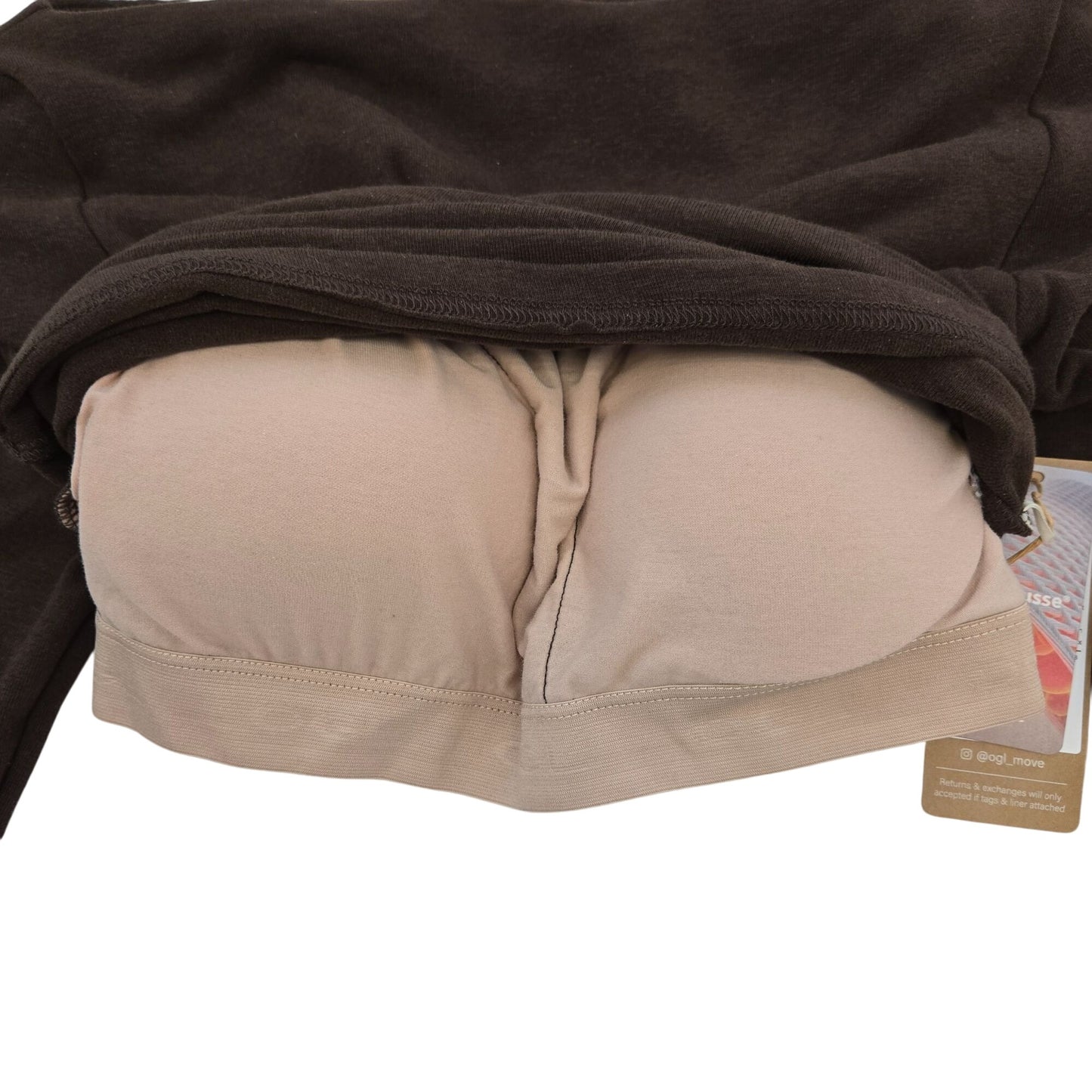 NWT OGL ProWarm Modern Side Ruched Boatneck Brami Top Size XS