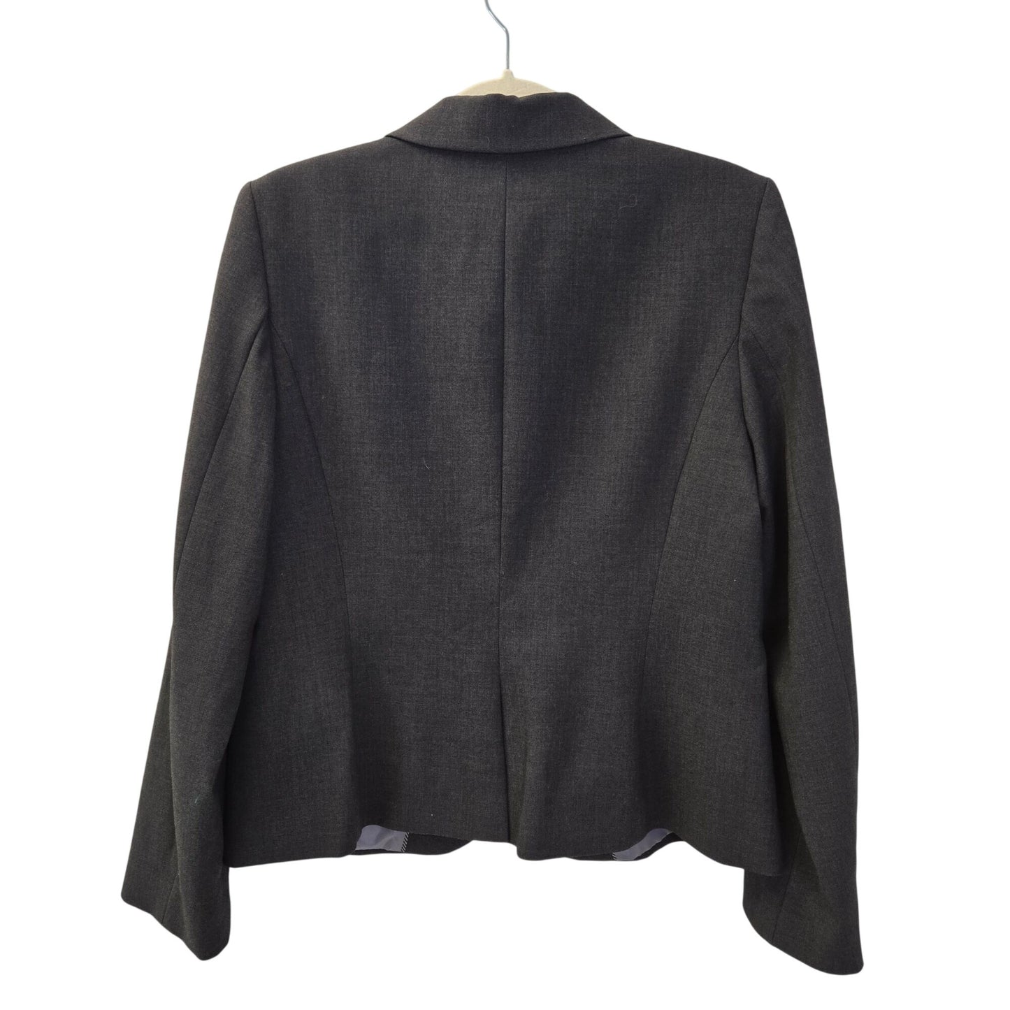 Calvin Klein Two Button Closure Dark Gray Blazer Jacket Size 12