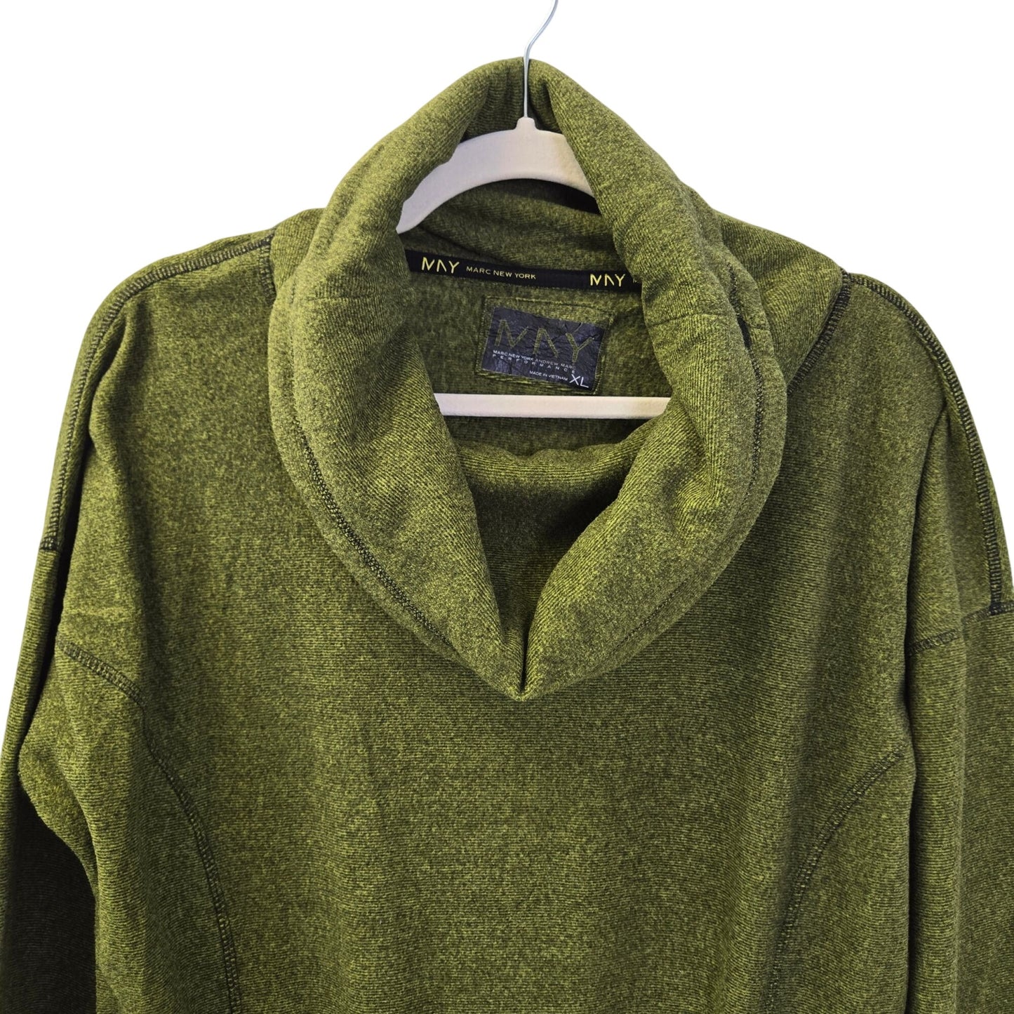 NWT Marc New York Soft Cowlneck Pullover Fleece Jacket Size XL