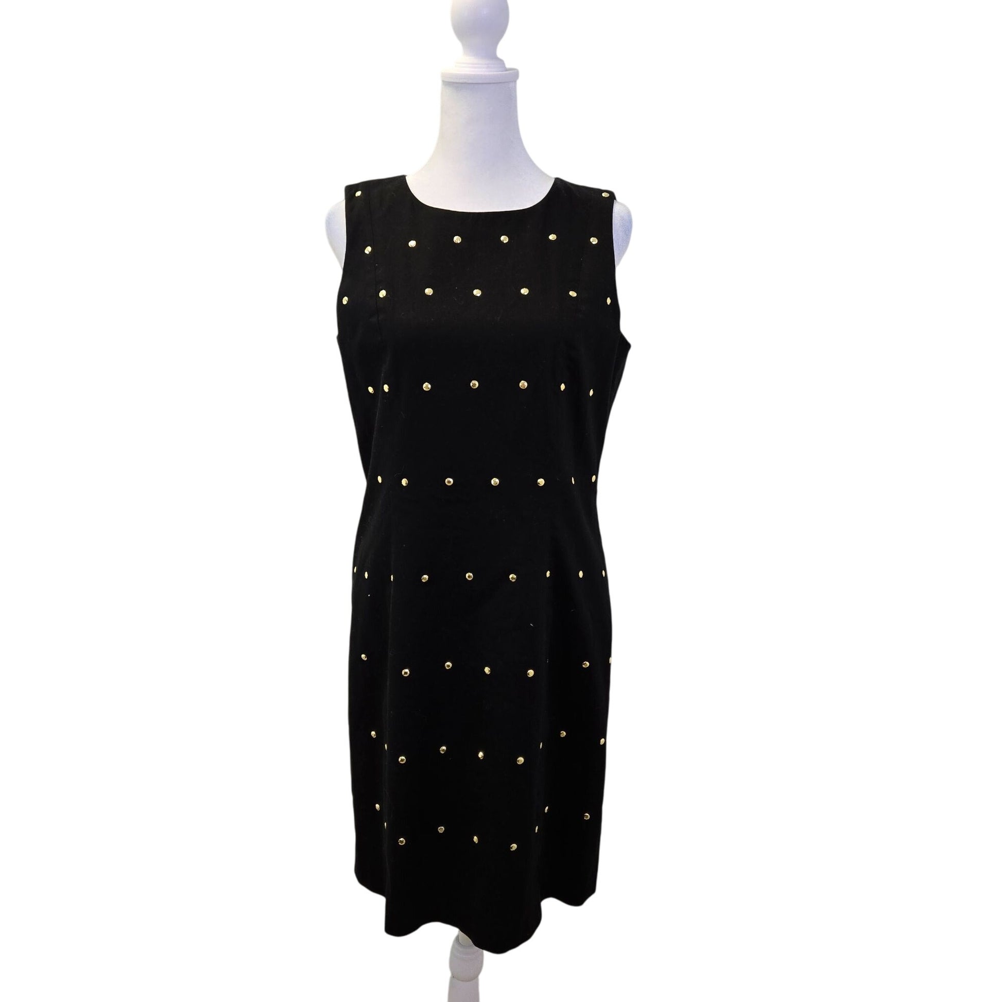 michael kors gold and black dress MICHAEL Michael Kors | Dresses | Michael Kors Black With Gold Shimmer Long Sleeve Dress Size Medium Nwt