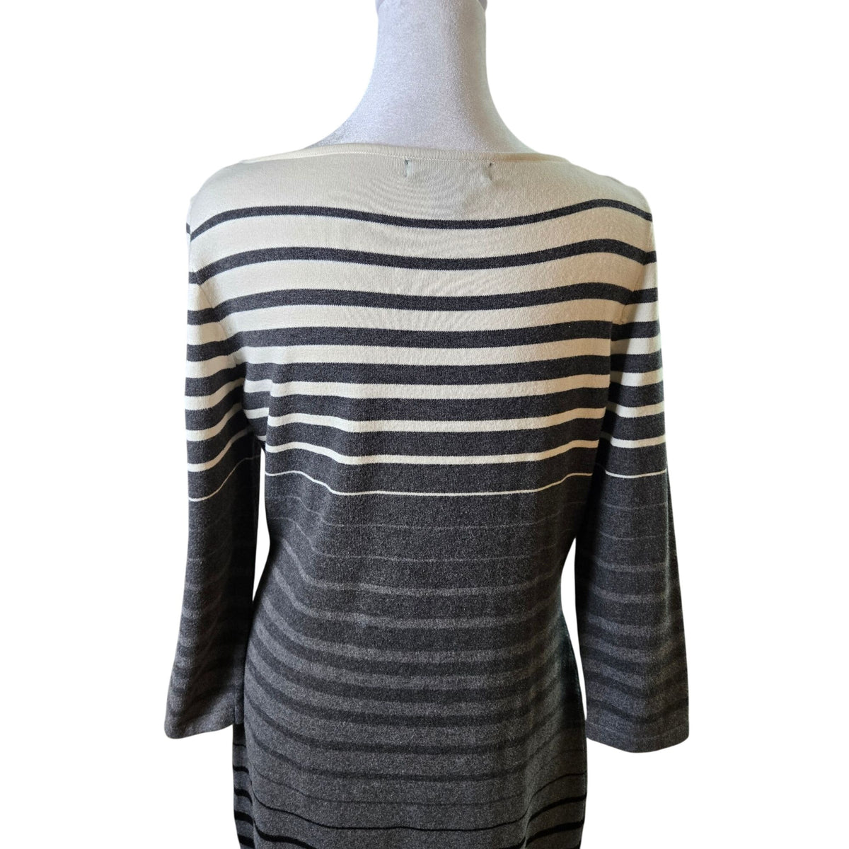 Lauren Ralph Lauren Cotton Blend Striped Sweater Dress Size Medium