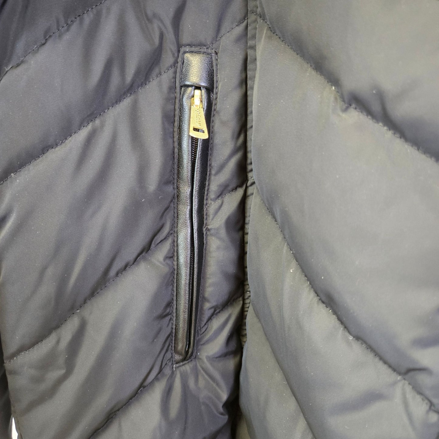 Cole Haan Partially Down Filled Hooded and Belted Puffer Coat Size XL