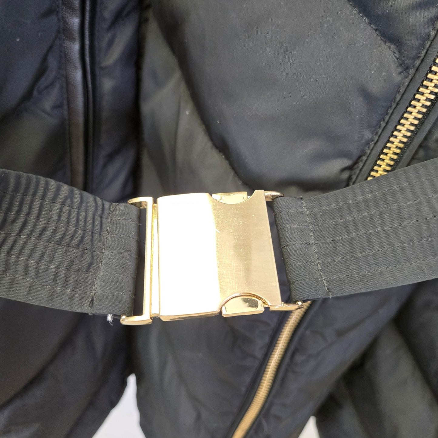 Cole Haan Partially Down Filled Hooded and Belted Puffer Coat Size XL