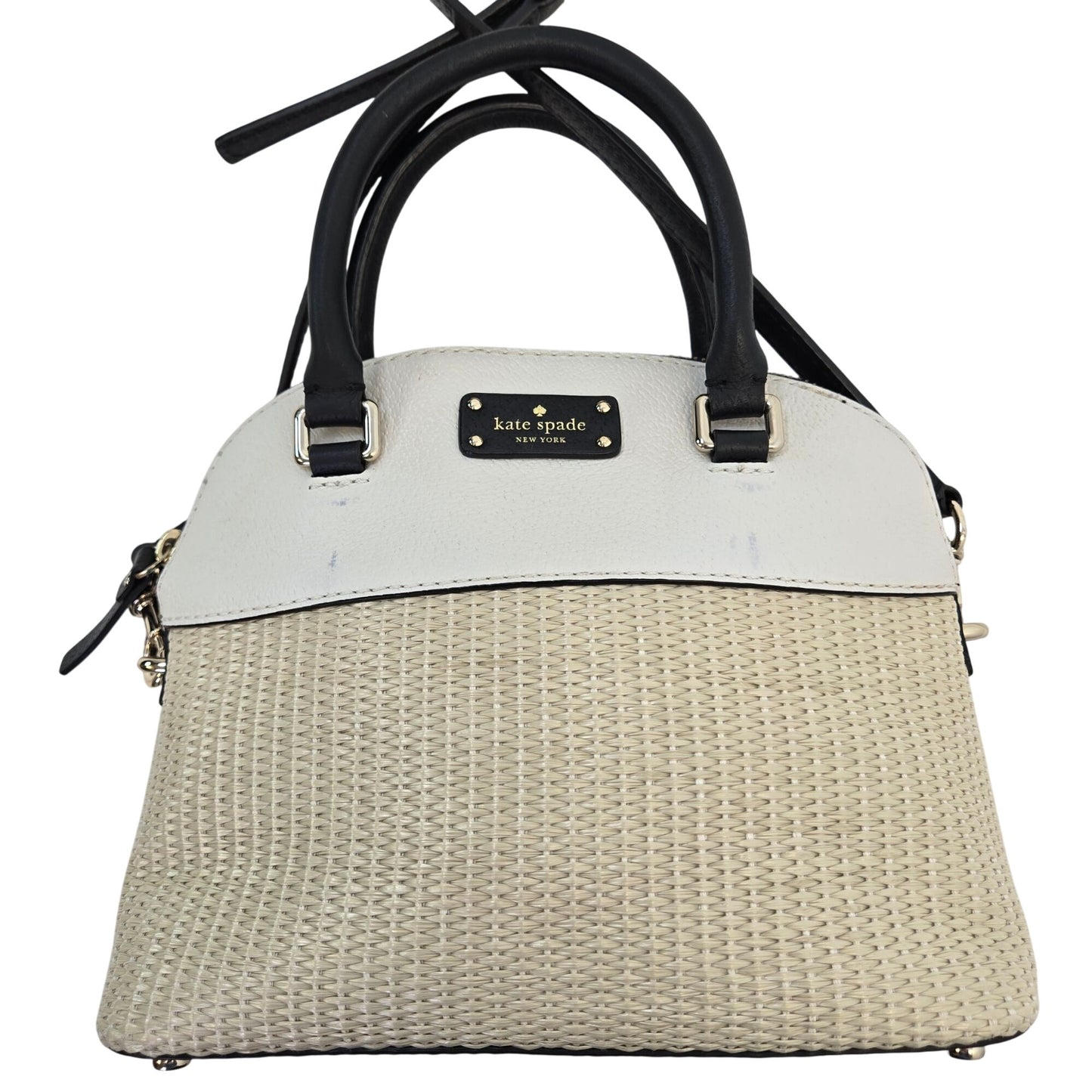Kate Spade Grove Street Mini Straw Carli Convertible Satchel Bag
