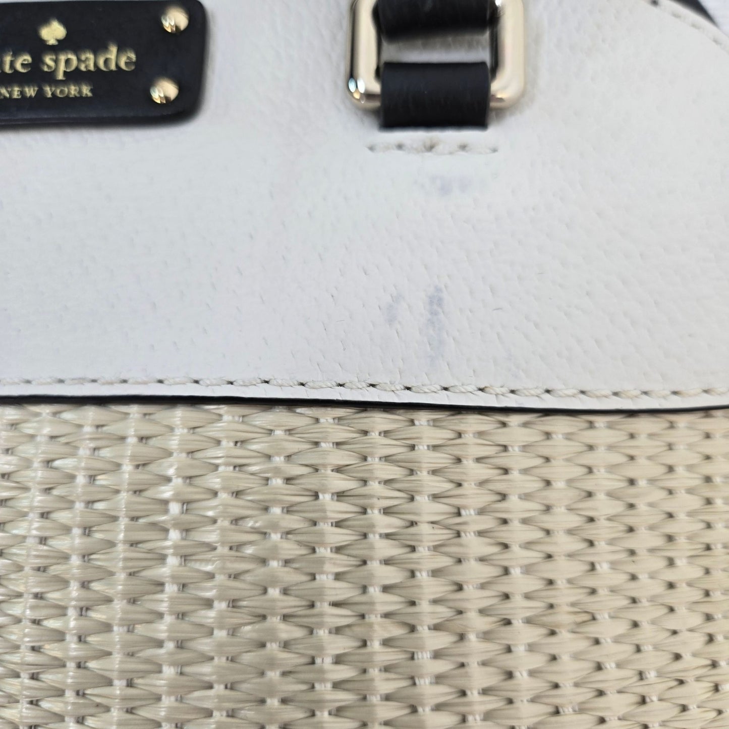 Kate Spade Grove Street Mini Straw Carli Convertible Satchel Bag