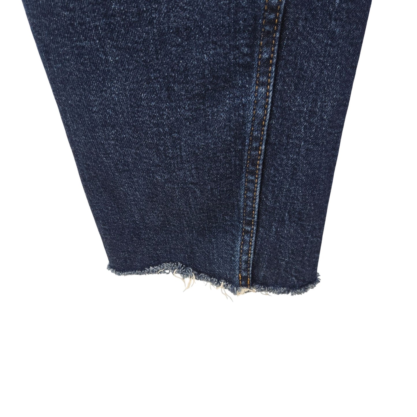 Re/Done '70s Stovepipe Jeans Hidden Button Fly Raw Hem Crop Jeans Size 30