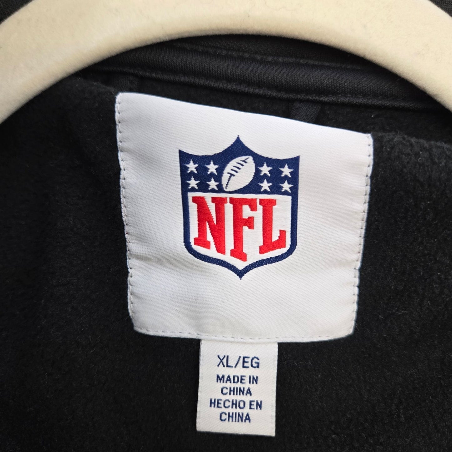 NFL Green Bay Packers Quarter Zip Fleece Lined Jacket Size XL