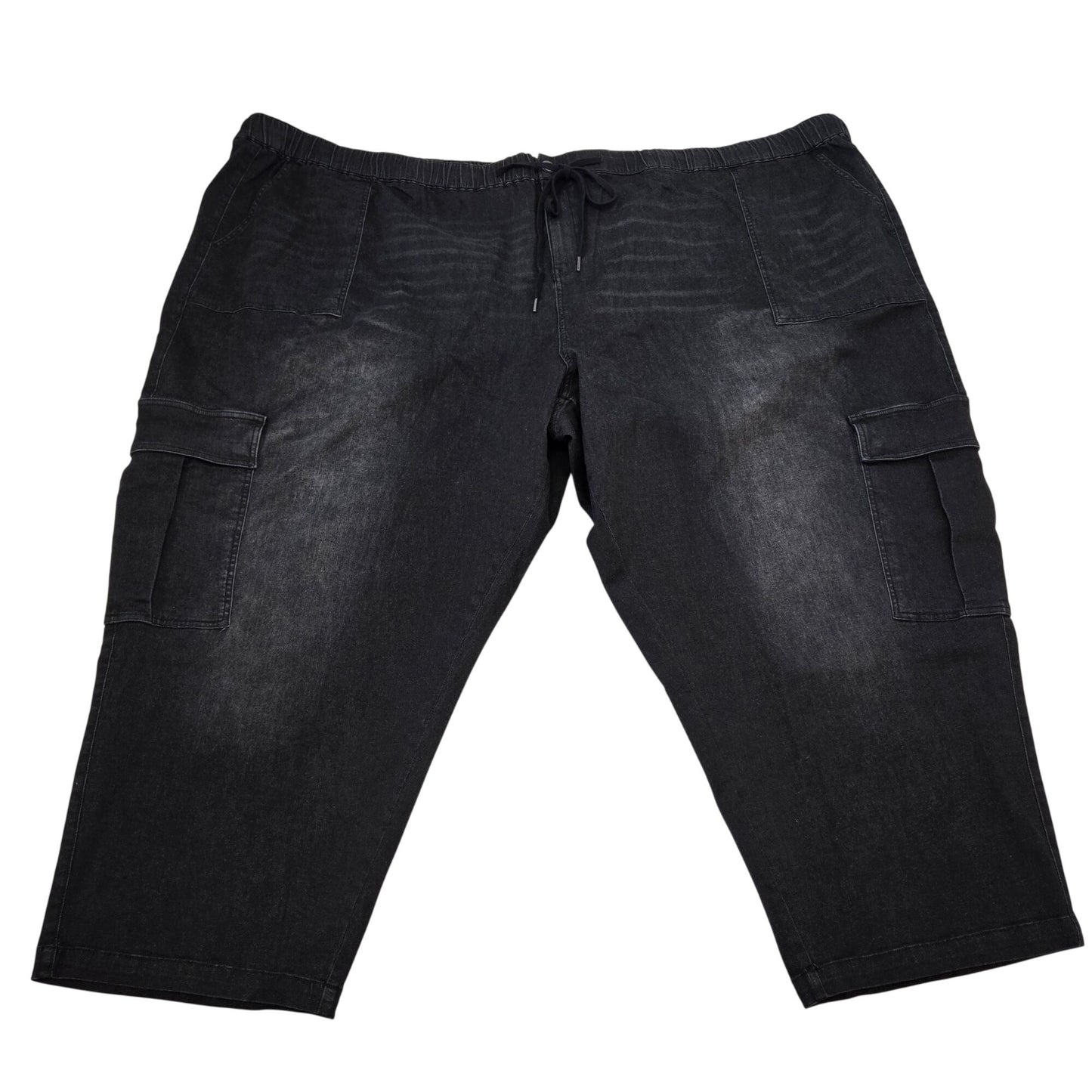 NWT Universal Standard Karlee Cargo Jeans in Black Size 4XL