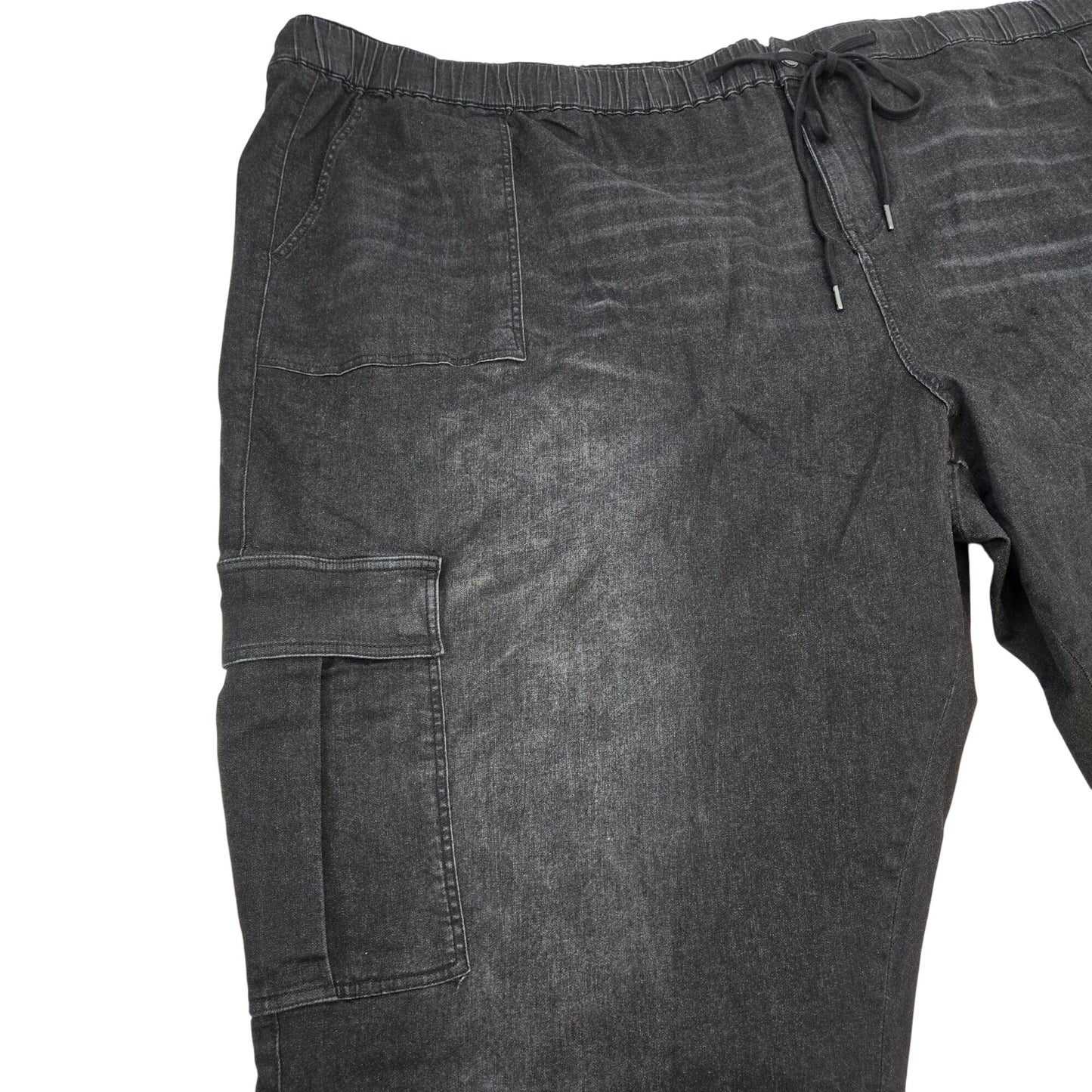 NWT Universal Standard Karlee Cargo Jeans in Black Size 4XL