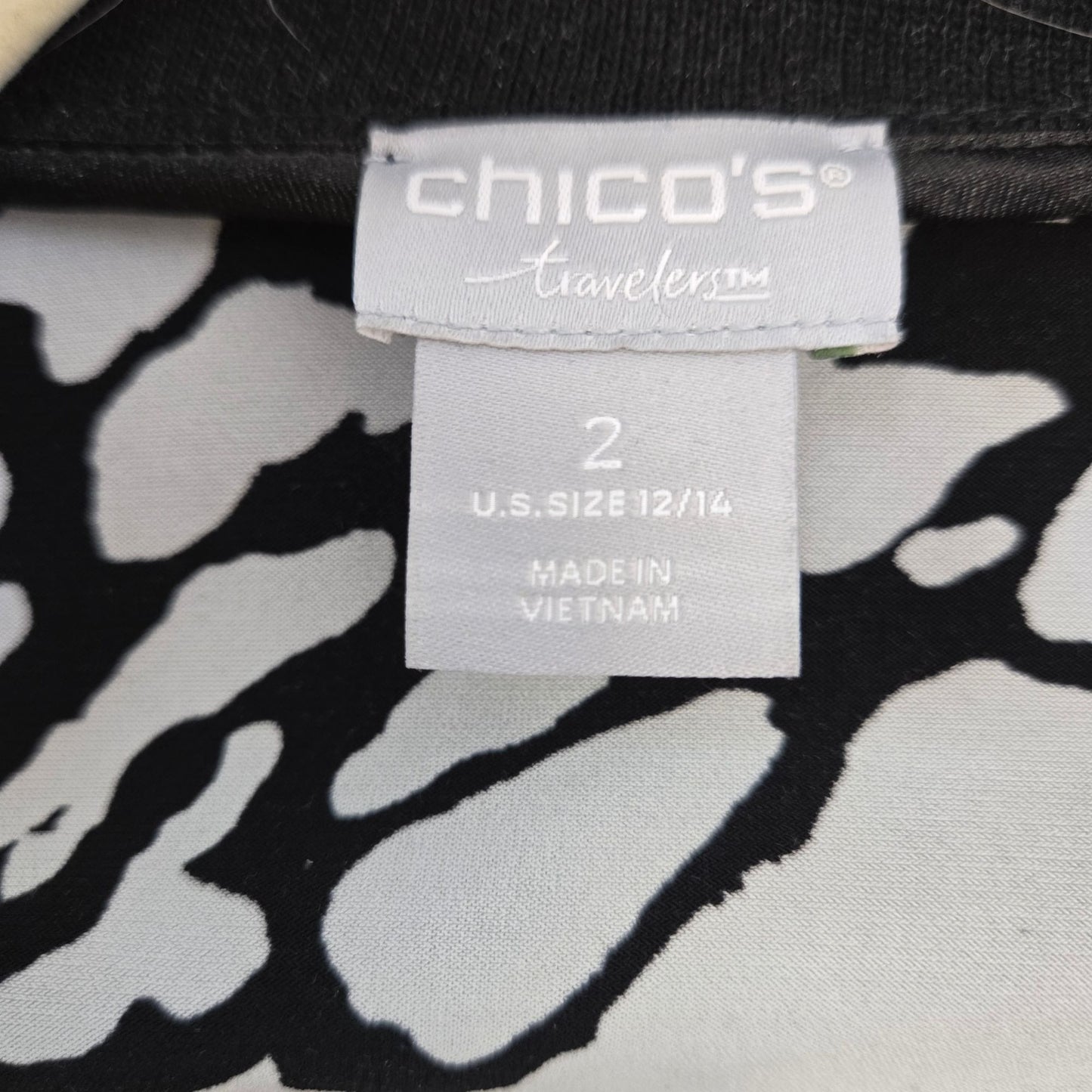 Chico's Travelers Full Zip Split Cuff Bomber Jacket Size Chico's 2/Size 12/14