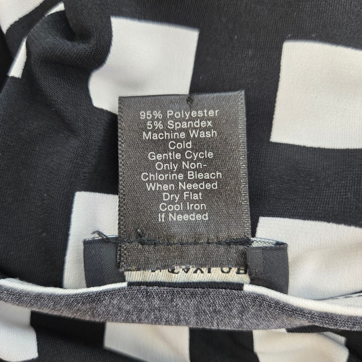 Ann Taylor Square Print Side Tie 3/4 Sleeve Dress Size XL