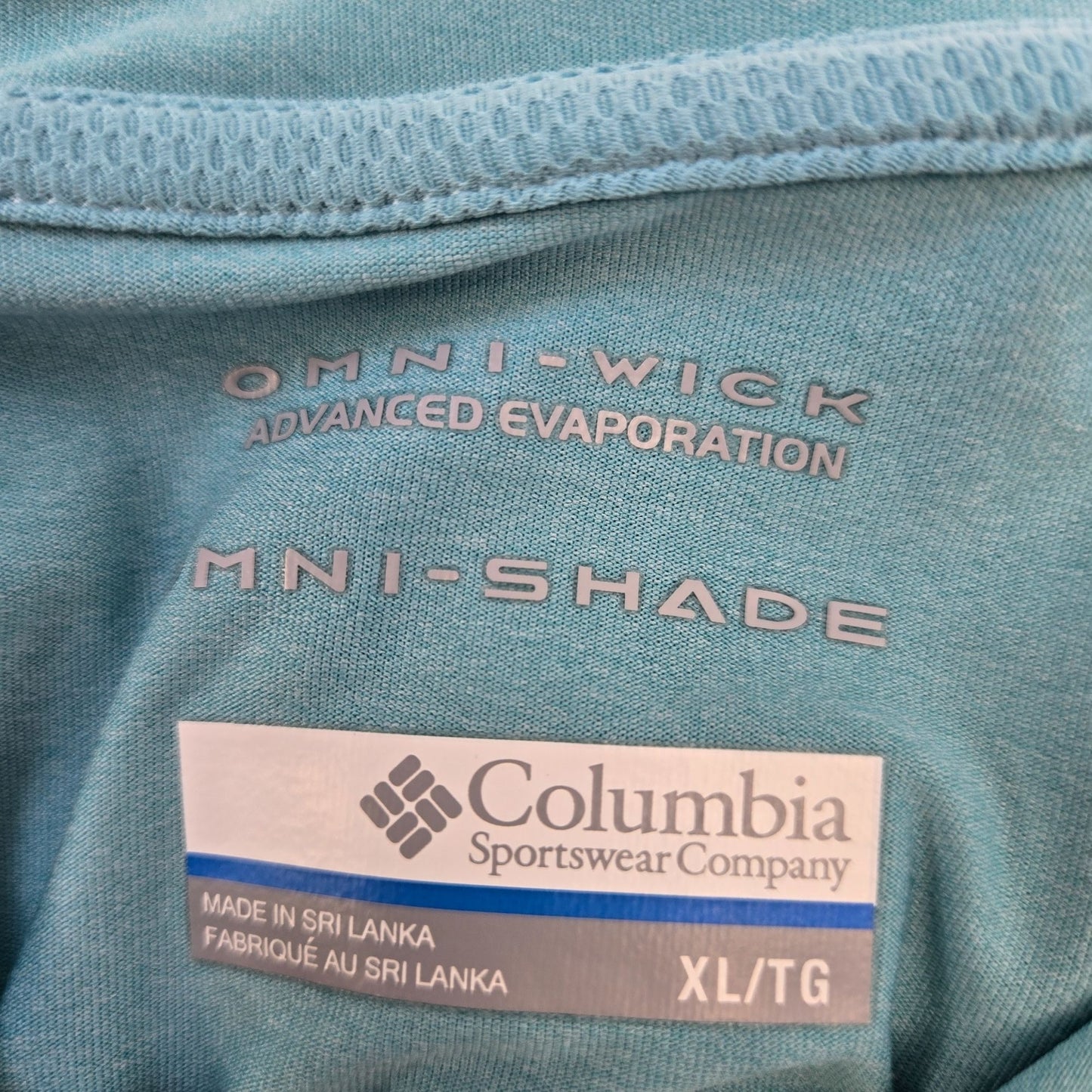 Columbia Omni-Shade Omni-Wick Full Zip Hooded Activewear Jacket Size XL