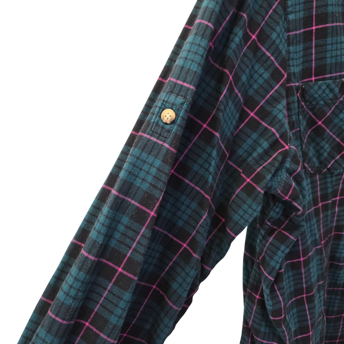 L.L. Bean Flannel Plaid Button Down Shirt Size XL
