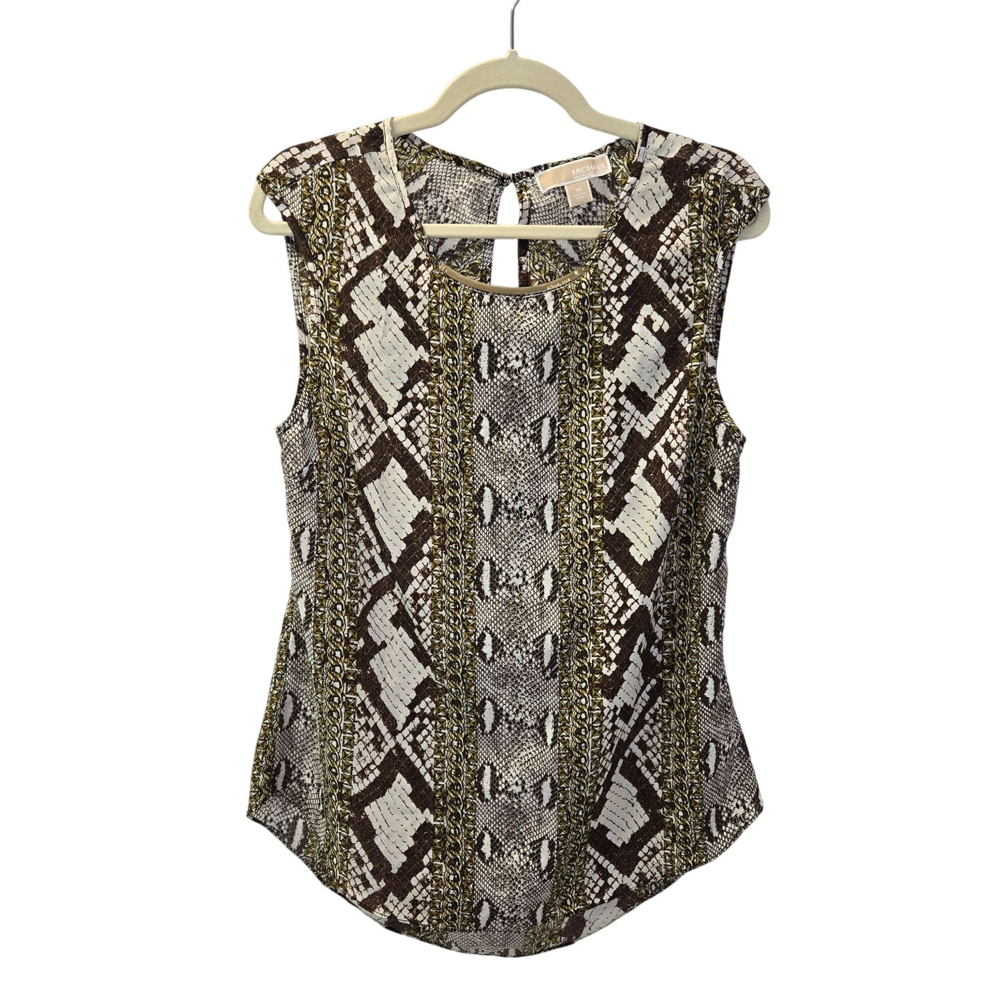 Michael Michael Kors Animal Print Sleeveless Blouse Size Medium