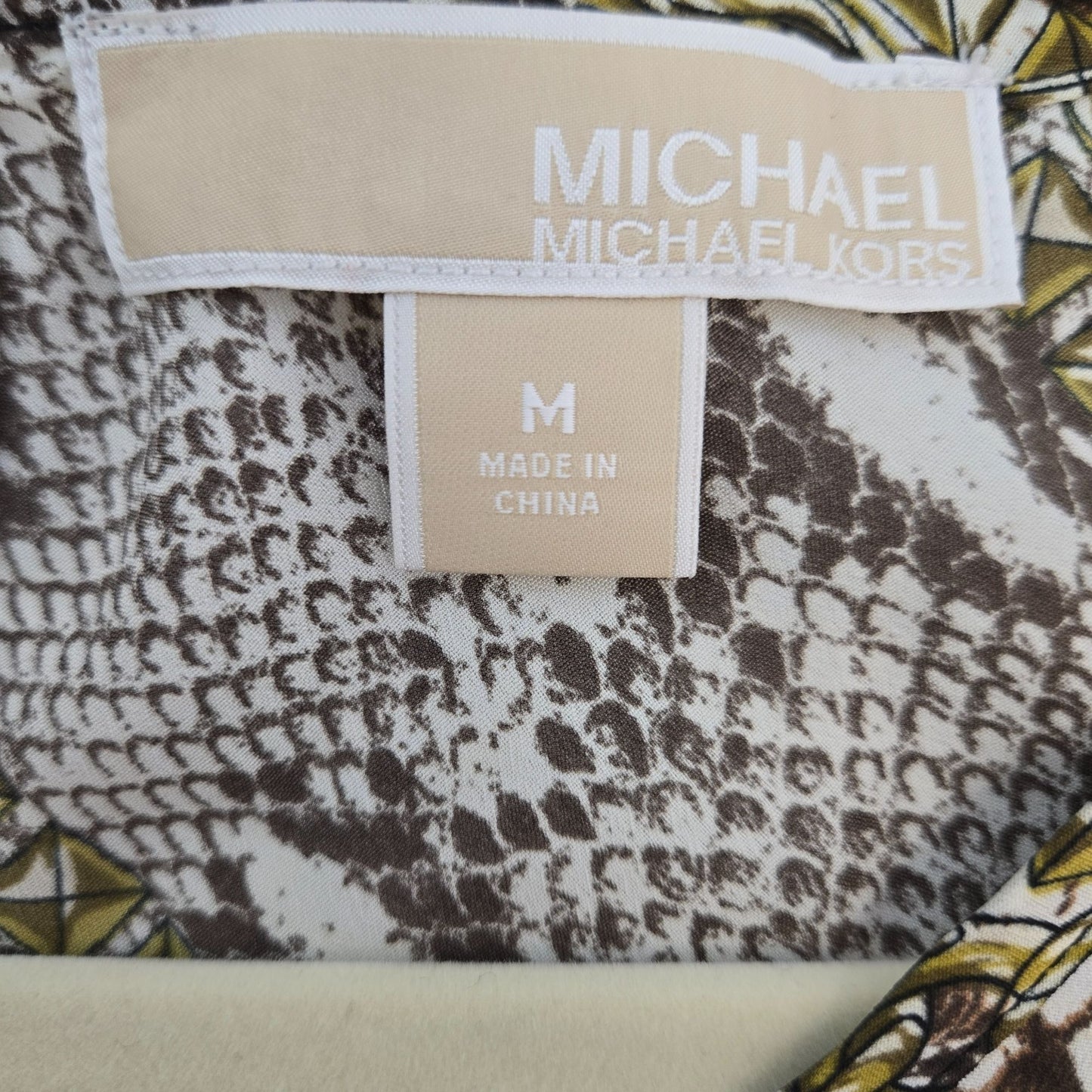 Michael Michael Kors Animal Print Sleeveless Blouse Size Medium
