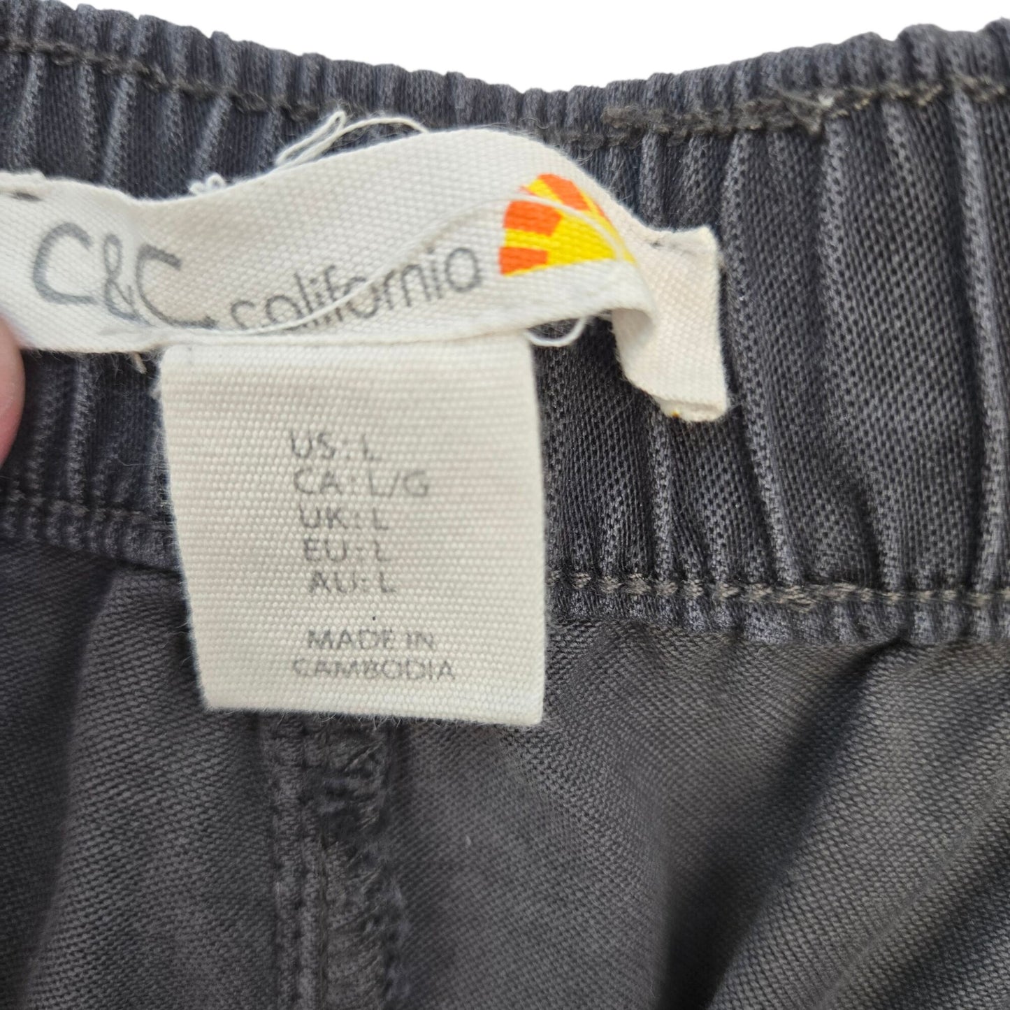 C&C California Lyocell Blend Cargo Jogger Pants Size Large