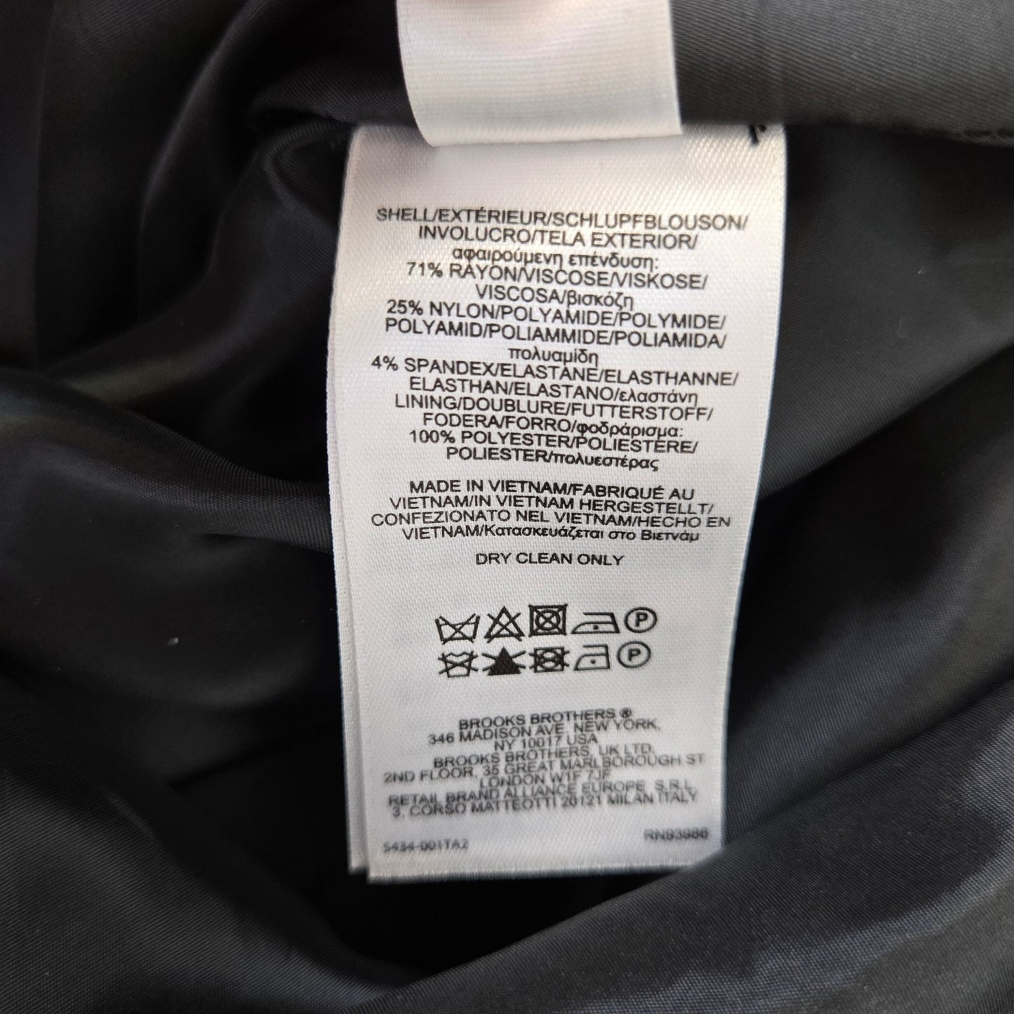 Brooks Brothers Viscose Blend Peplum 3/4 Sleeve Dress Size 10