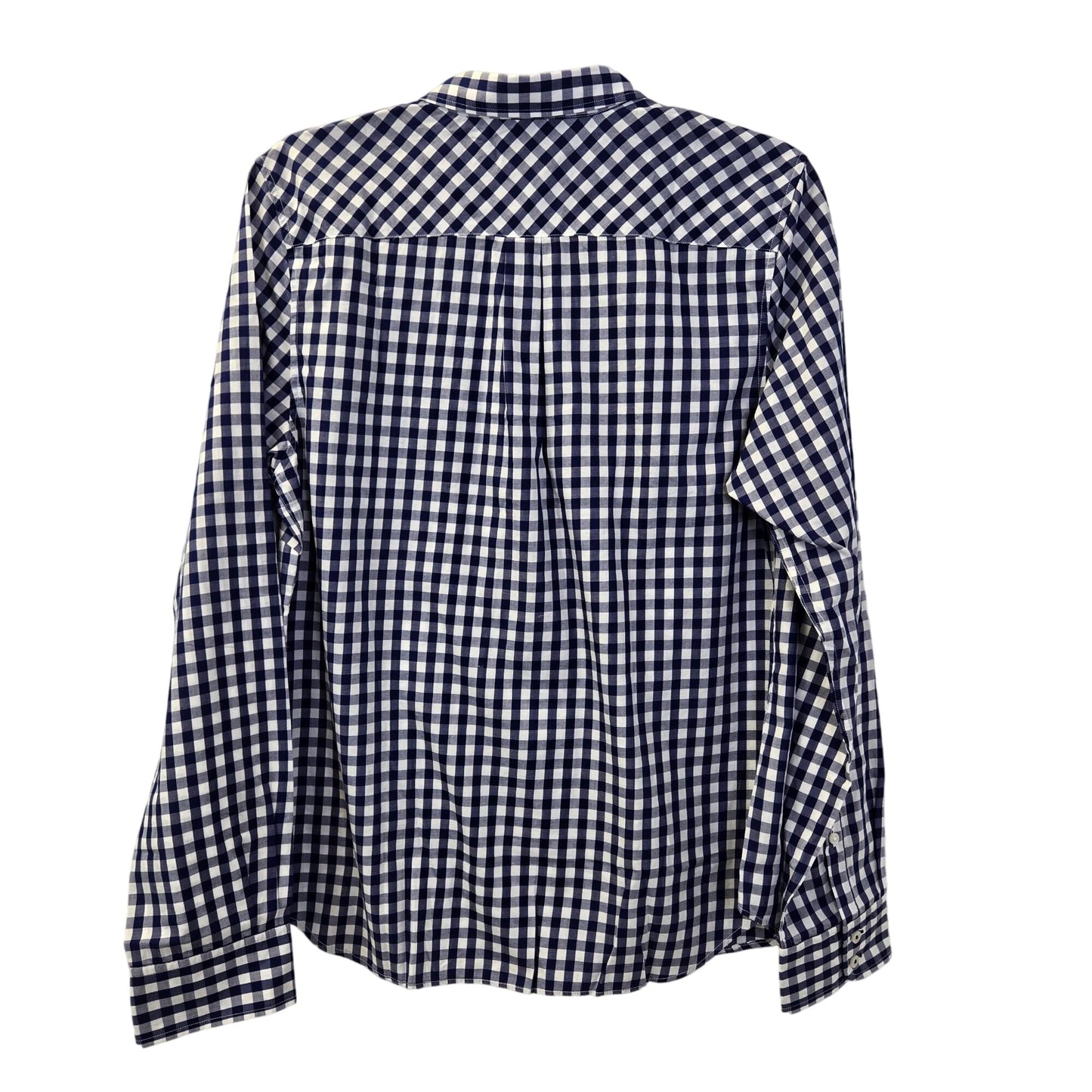 NWT UNTUCKit Belleza Gingham Print Long Sleeve Button Down Shirt Size 14