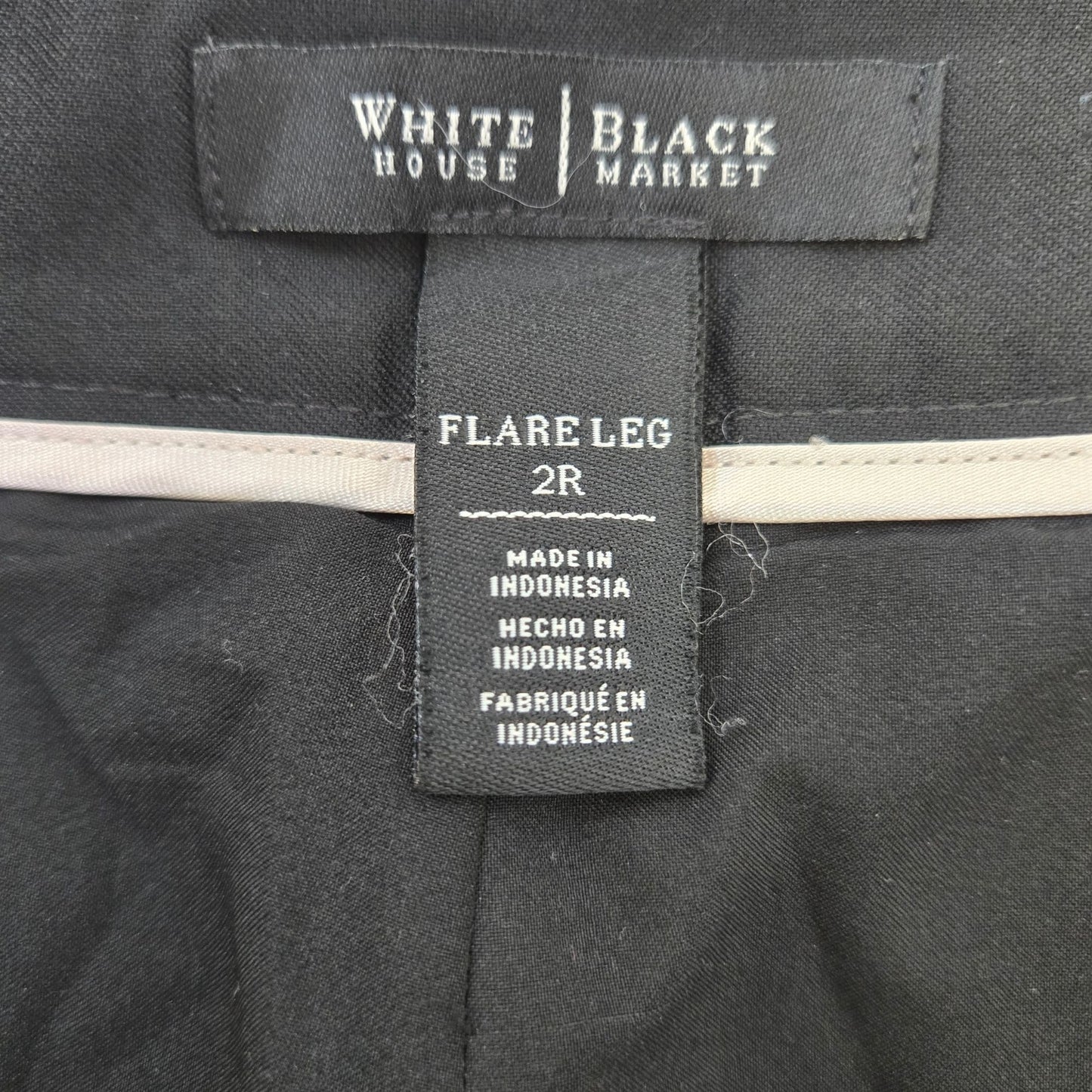 White House Black Market Wool Blend Flare Trouser Pants Size 2