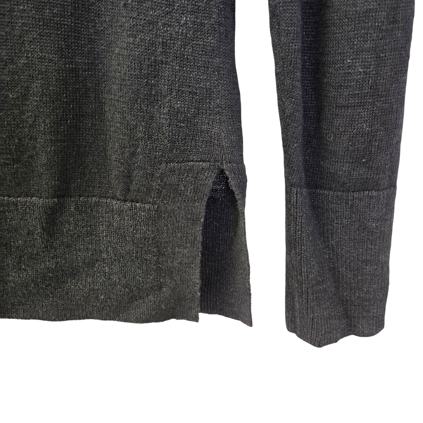 Banana Republic Linen & Viscose Blend Split Hem V-Neck Sweater Size XS