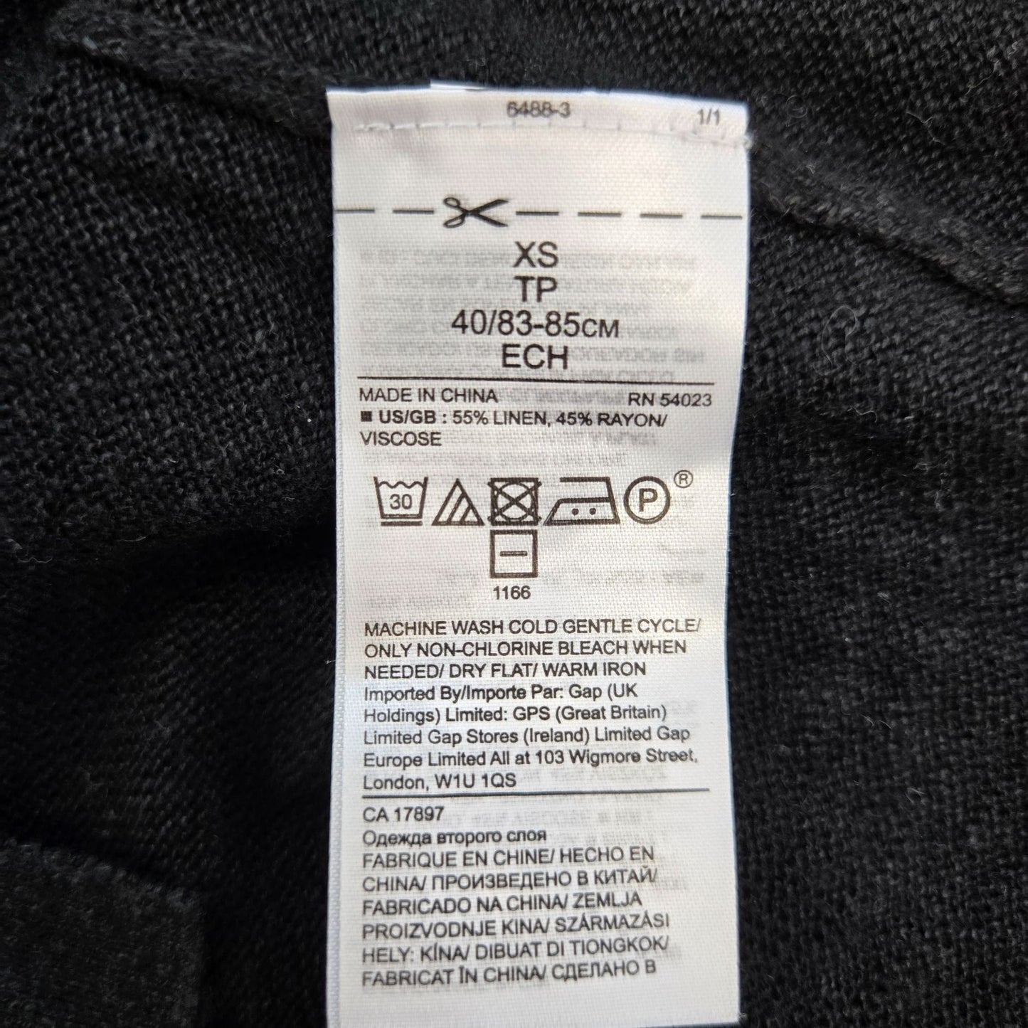 Banana Republic Linen & Viscose Blend Split Hem V-Neck Sweater Size XS