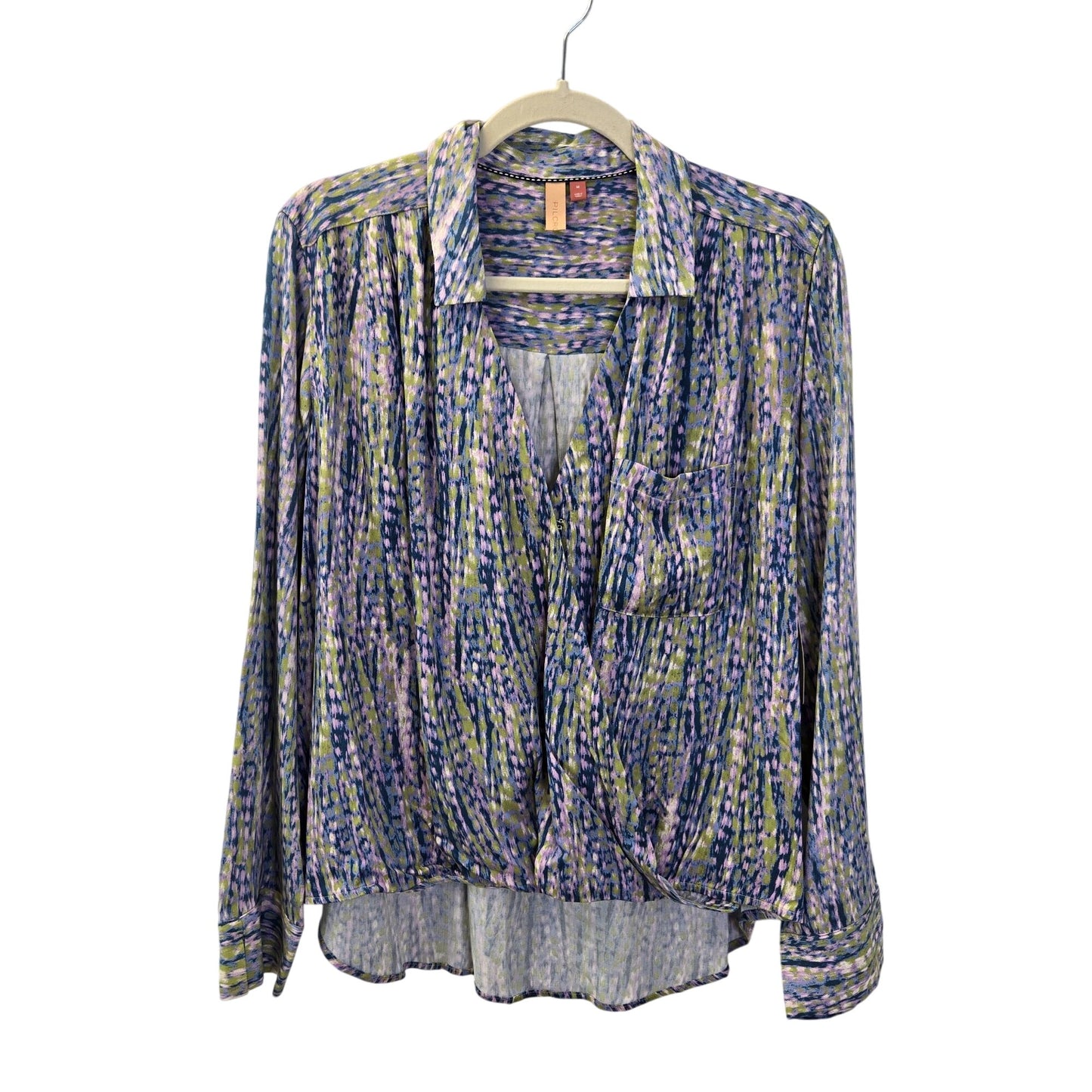 NWT Anthropologie Pilcro 100% Viscose Tisha Surplice Blouse Size Medium