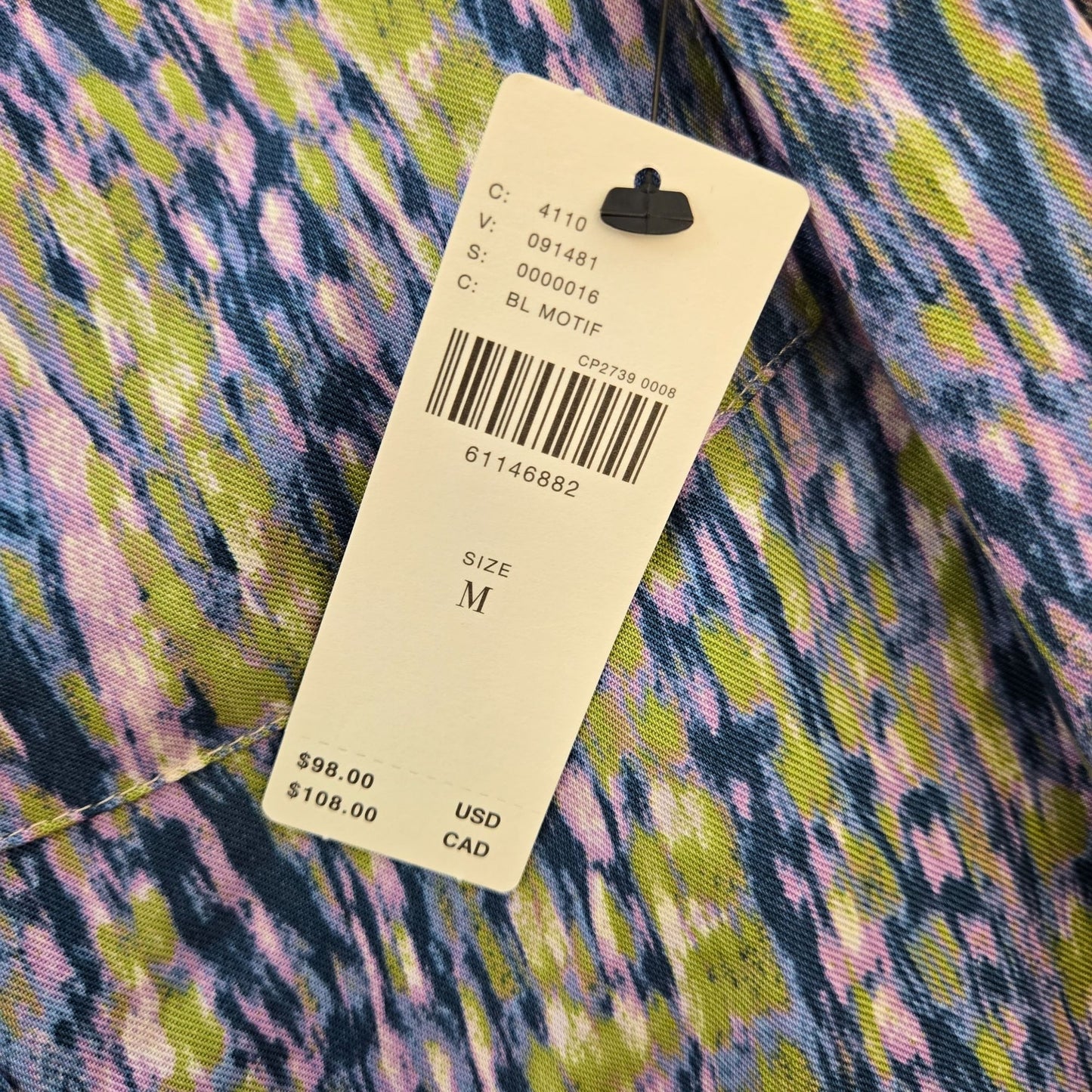 NWT Anthropologie Pilcro 100% Viscose Tisha Surplice Blouse Size Medium